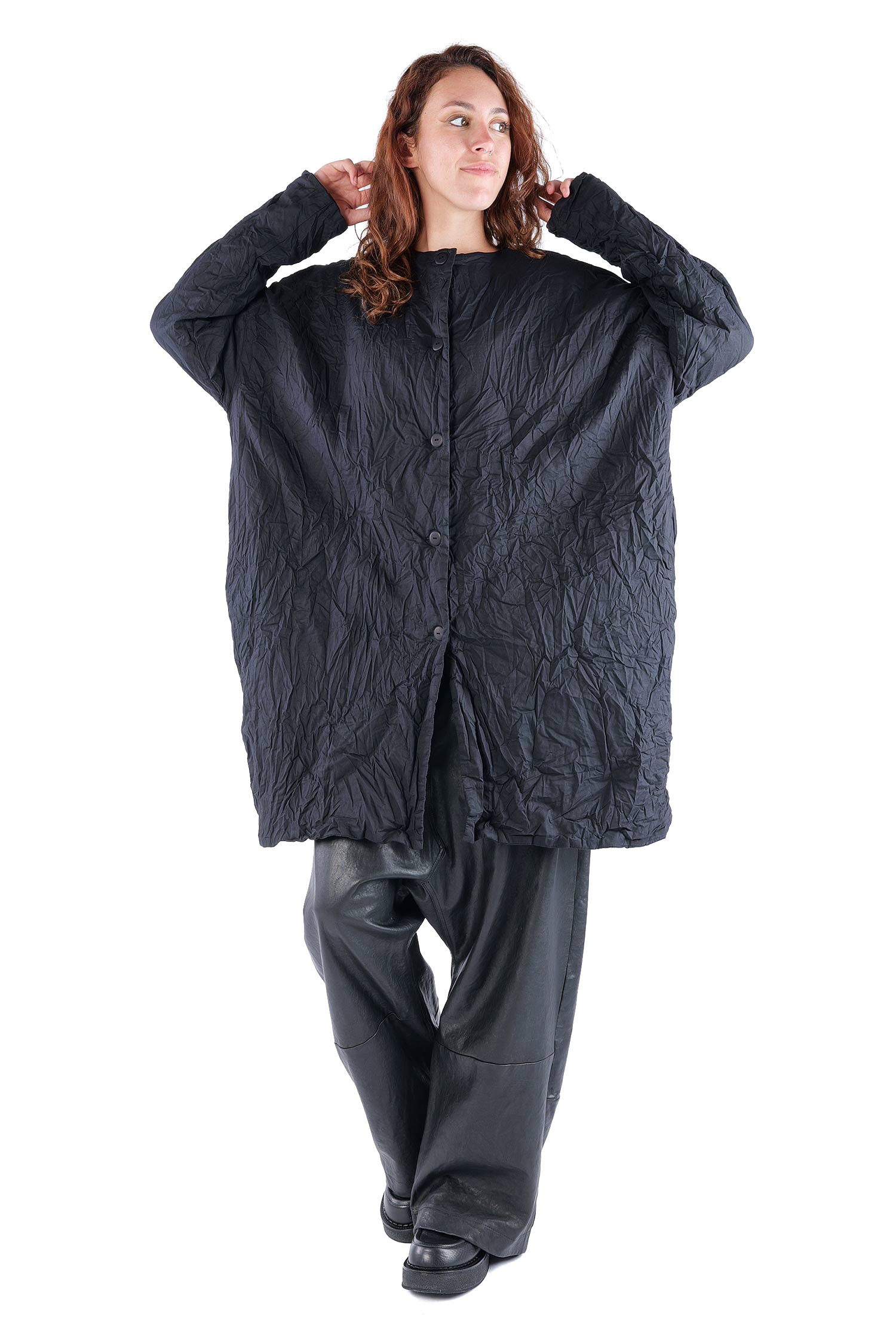 Oversize Jacke - Schwarz - Minebare