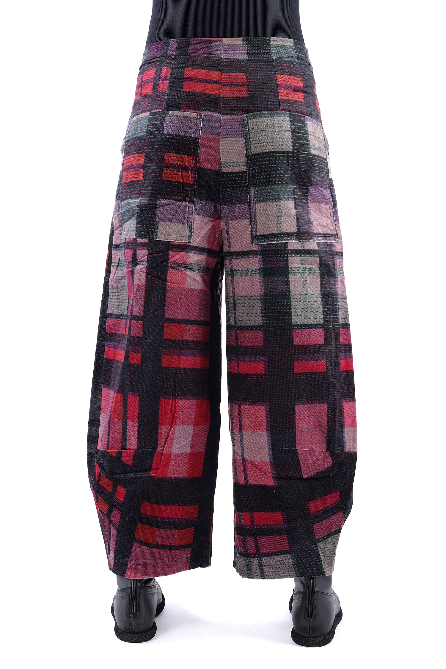 Feincord Hose - Check multicolor - 2263230104