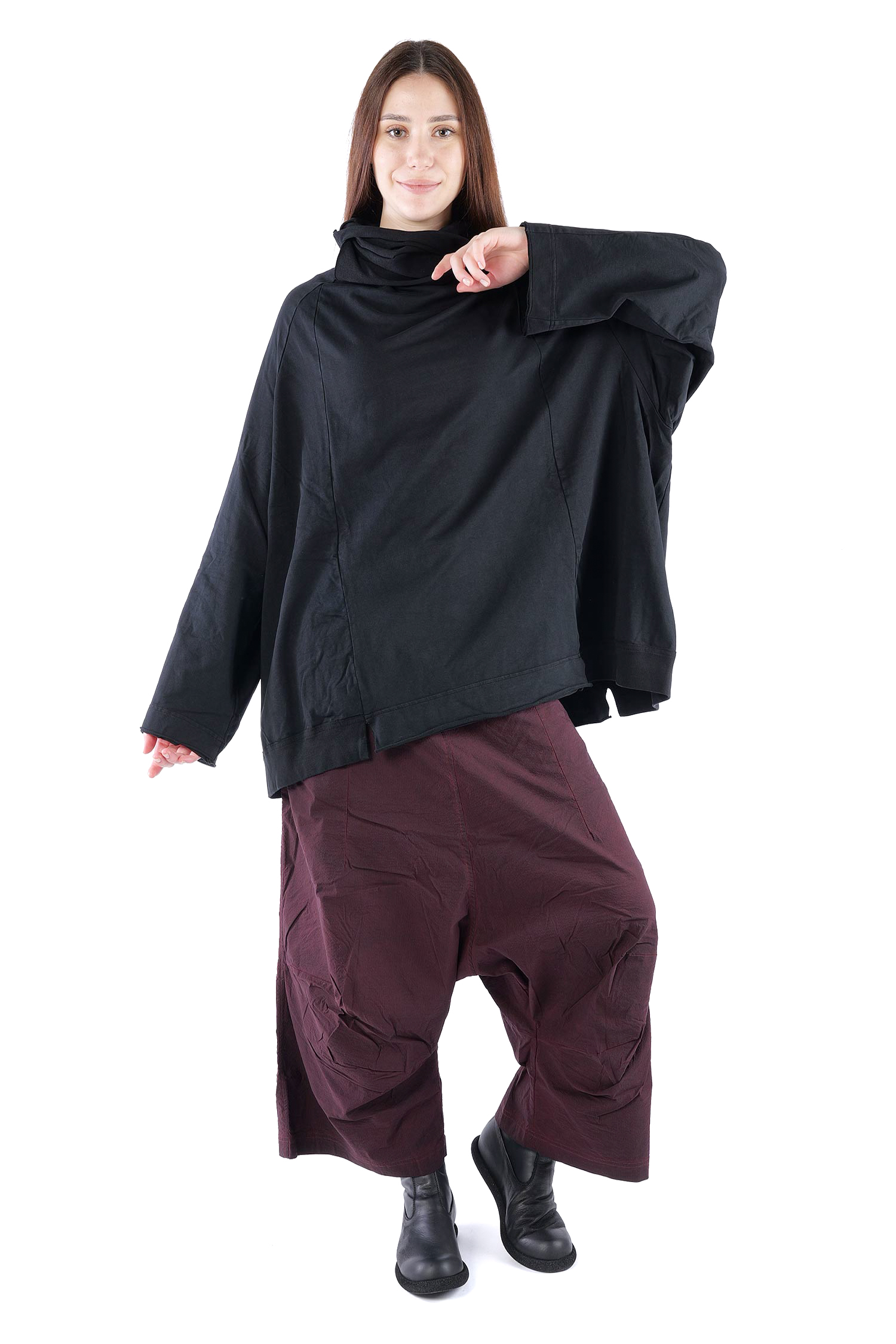 Oversized sweat pullover - Black - 2261280505
