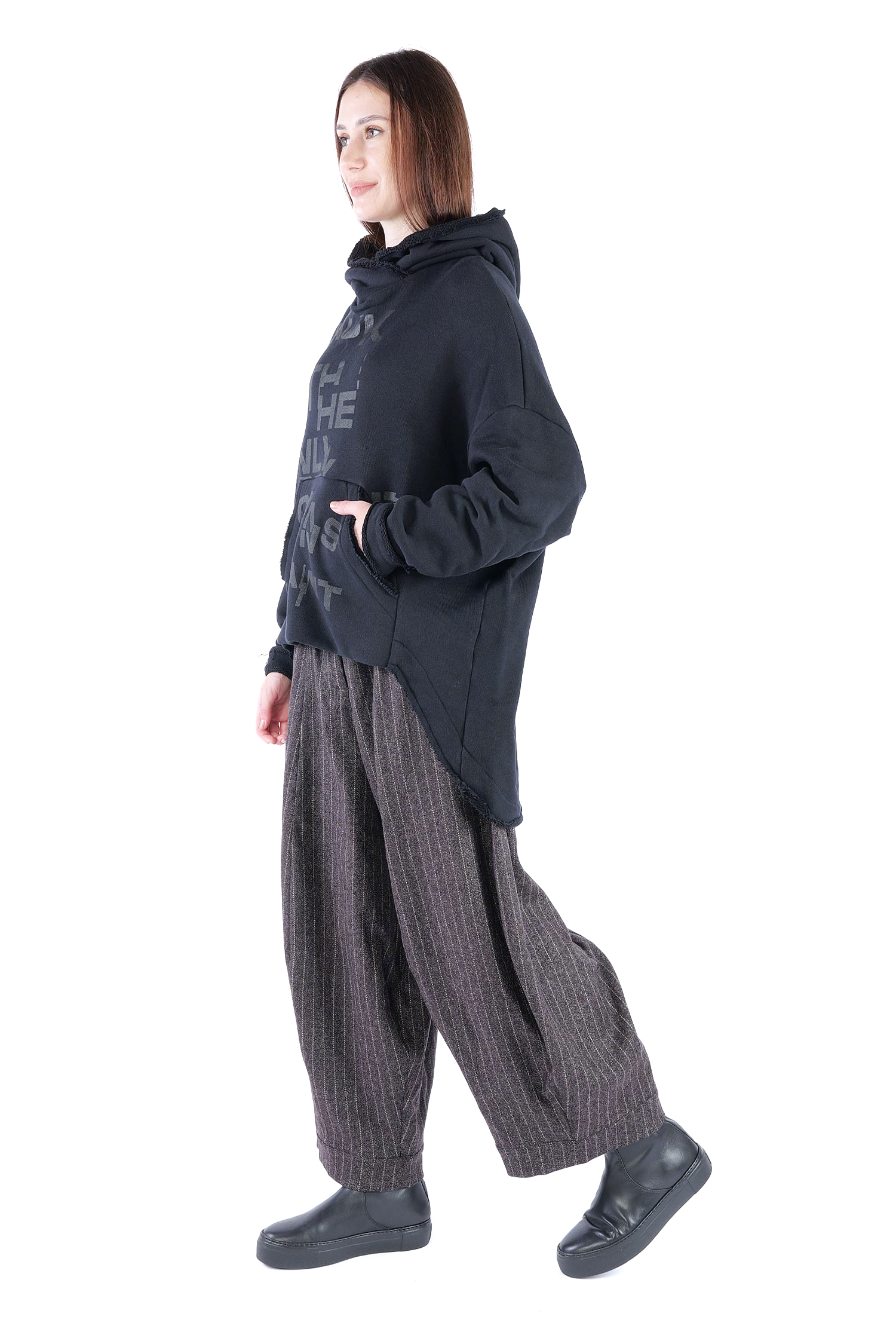 Sweat Hoodie - Schwarz - Ovina