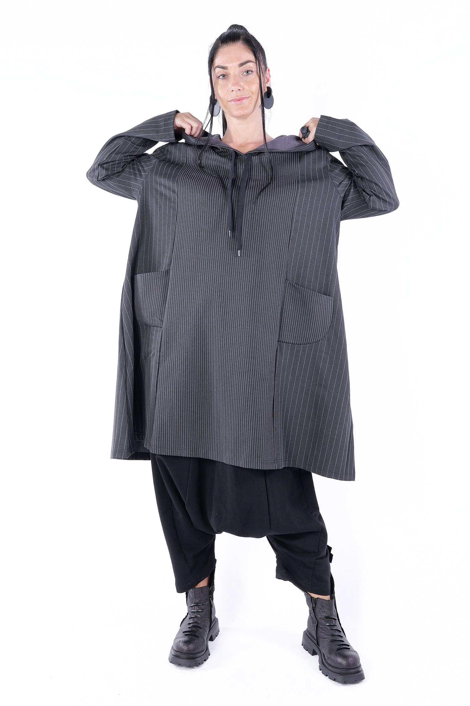 Tunika mit Kapuze - Stripes - Y5840-Y