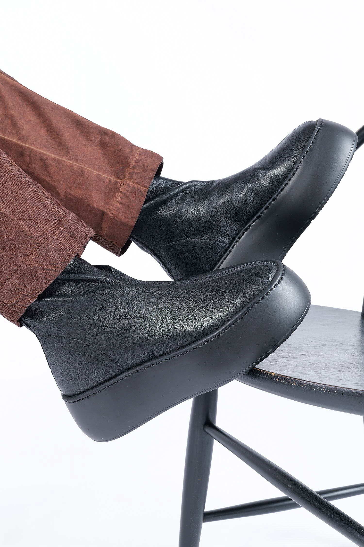 Plateau Boots - Schwarz - Vibe Stretch
