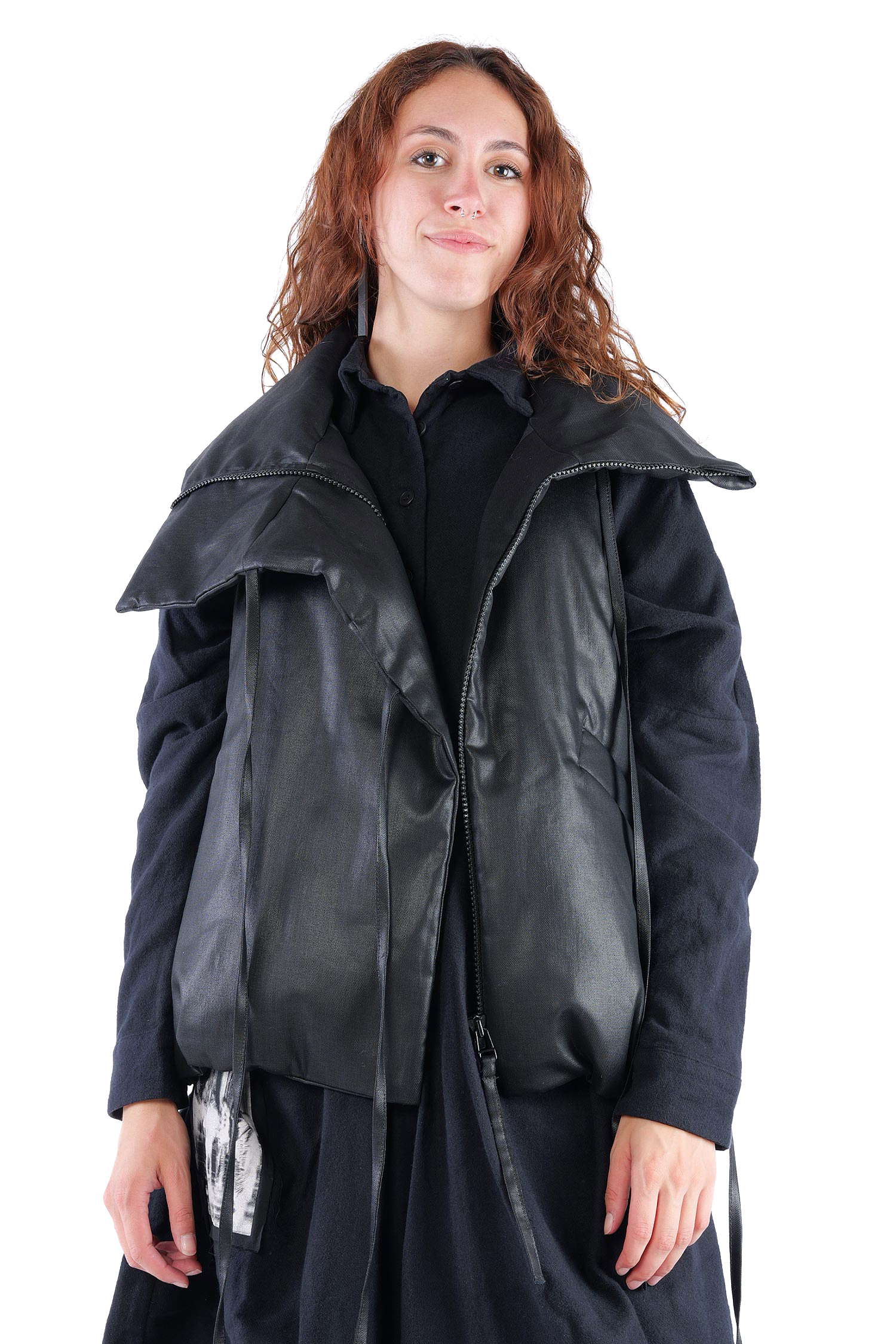 Wattierte Weste - Black coated - Boa