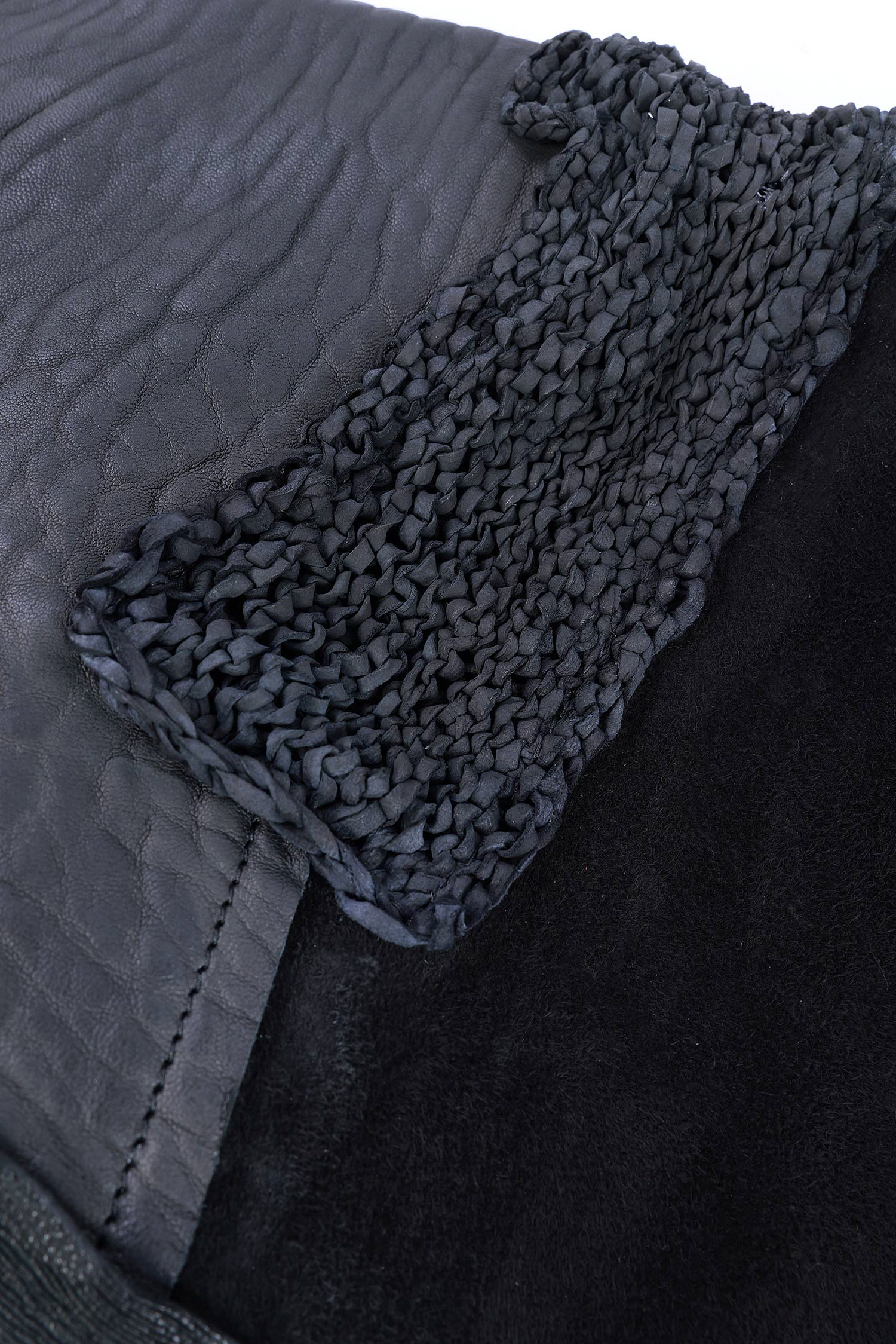 Patchwork Ledertasche - Schwarz - M.Aurelia