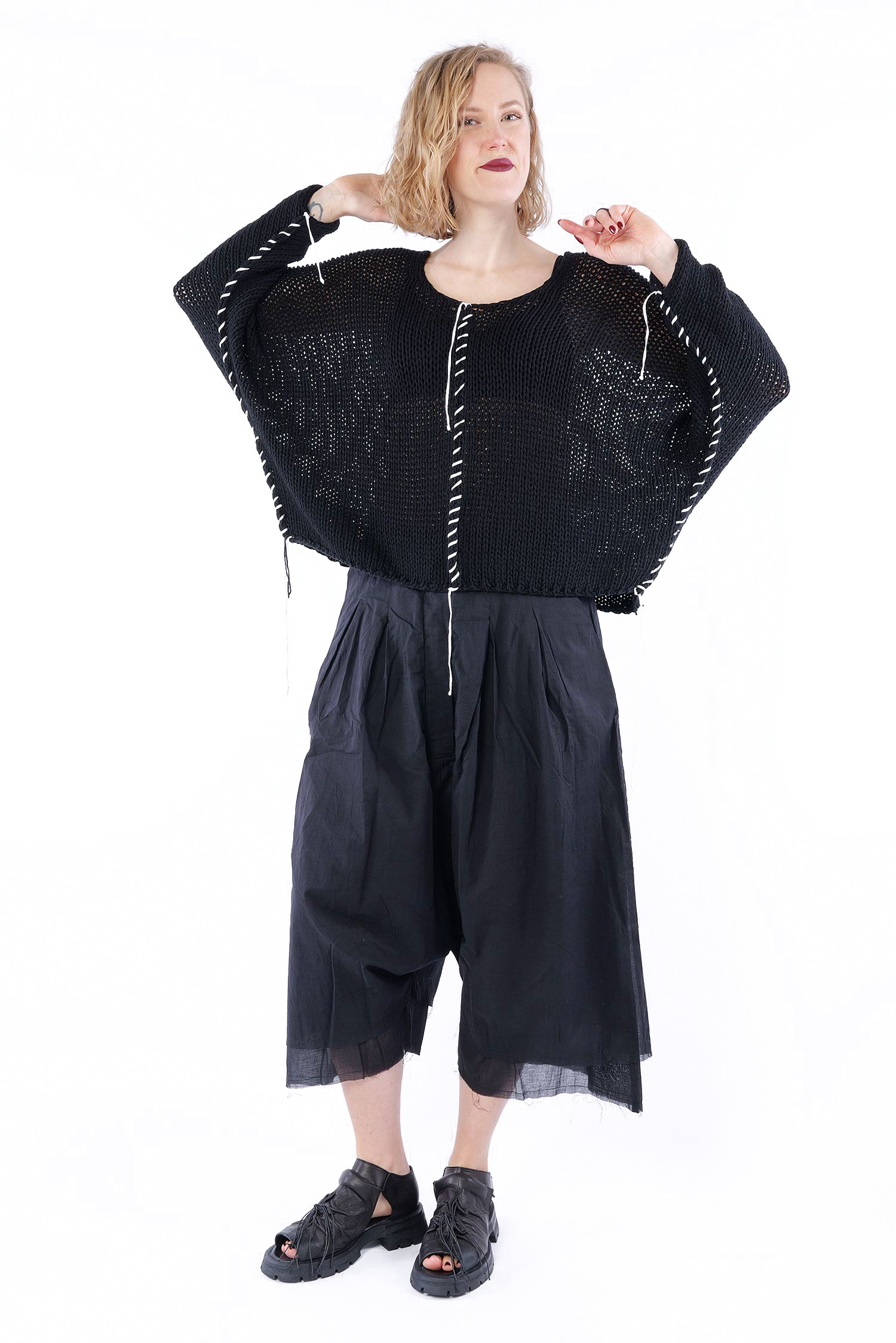 Strickpullover - Schwarz - Musso