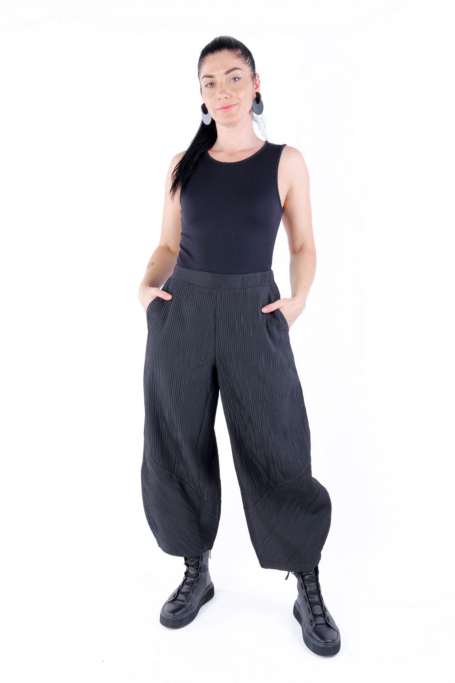 Tulpige Hose - Schwarz - 766031