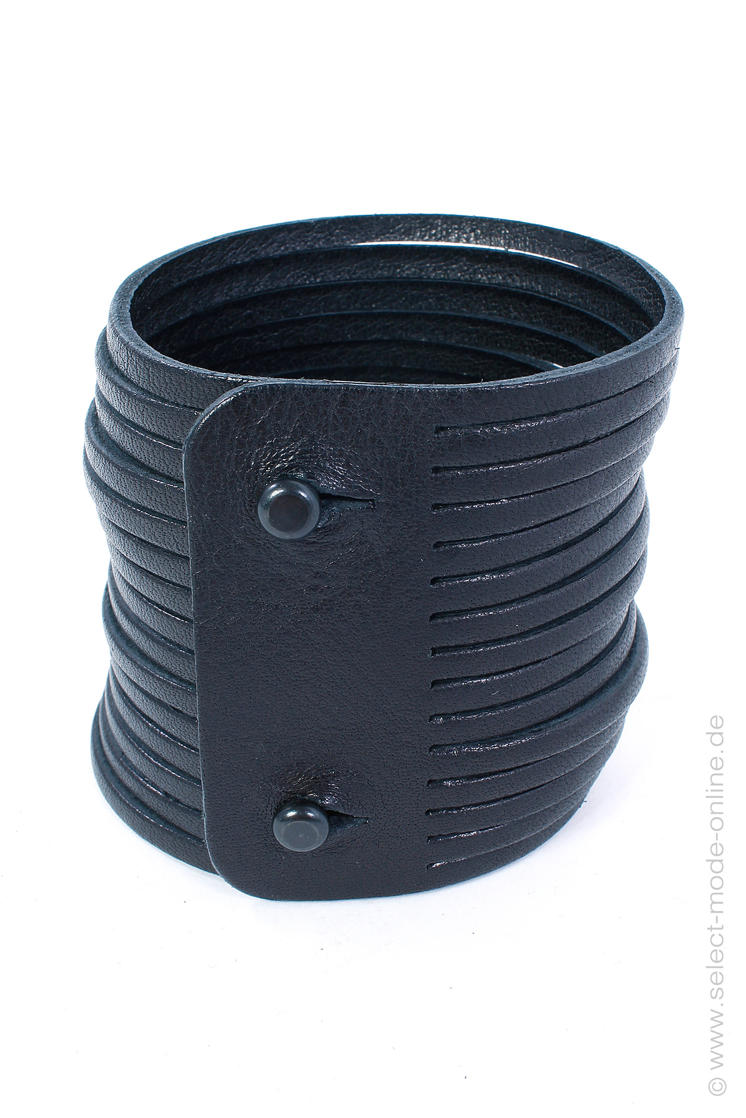 Leder Armband - Bracelet L - schwarz