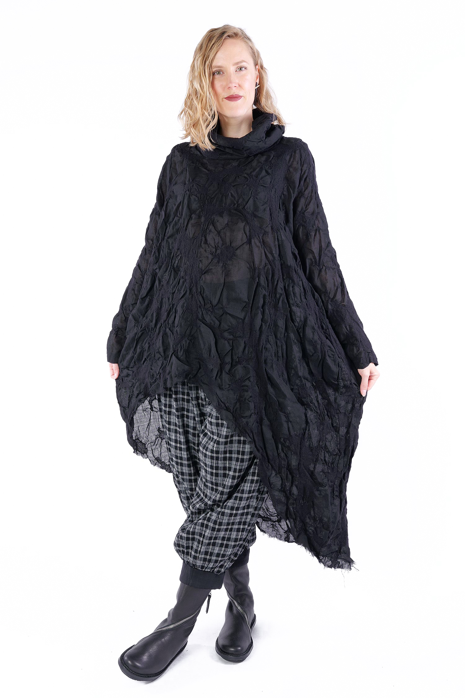 Oversize Tunika - Schwarz - Smirra