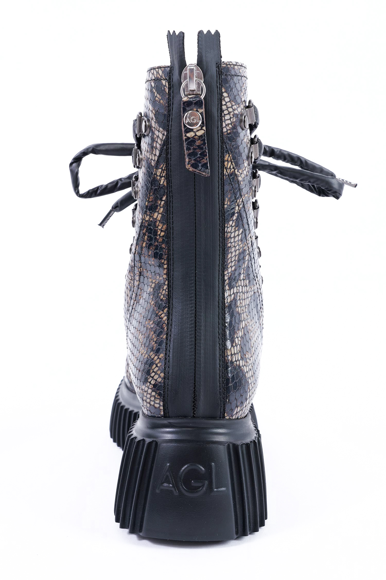 Schnür-Boots - Leo / Taupe-Nero - Dromo