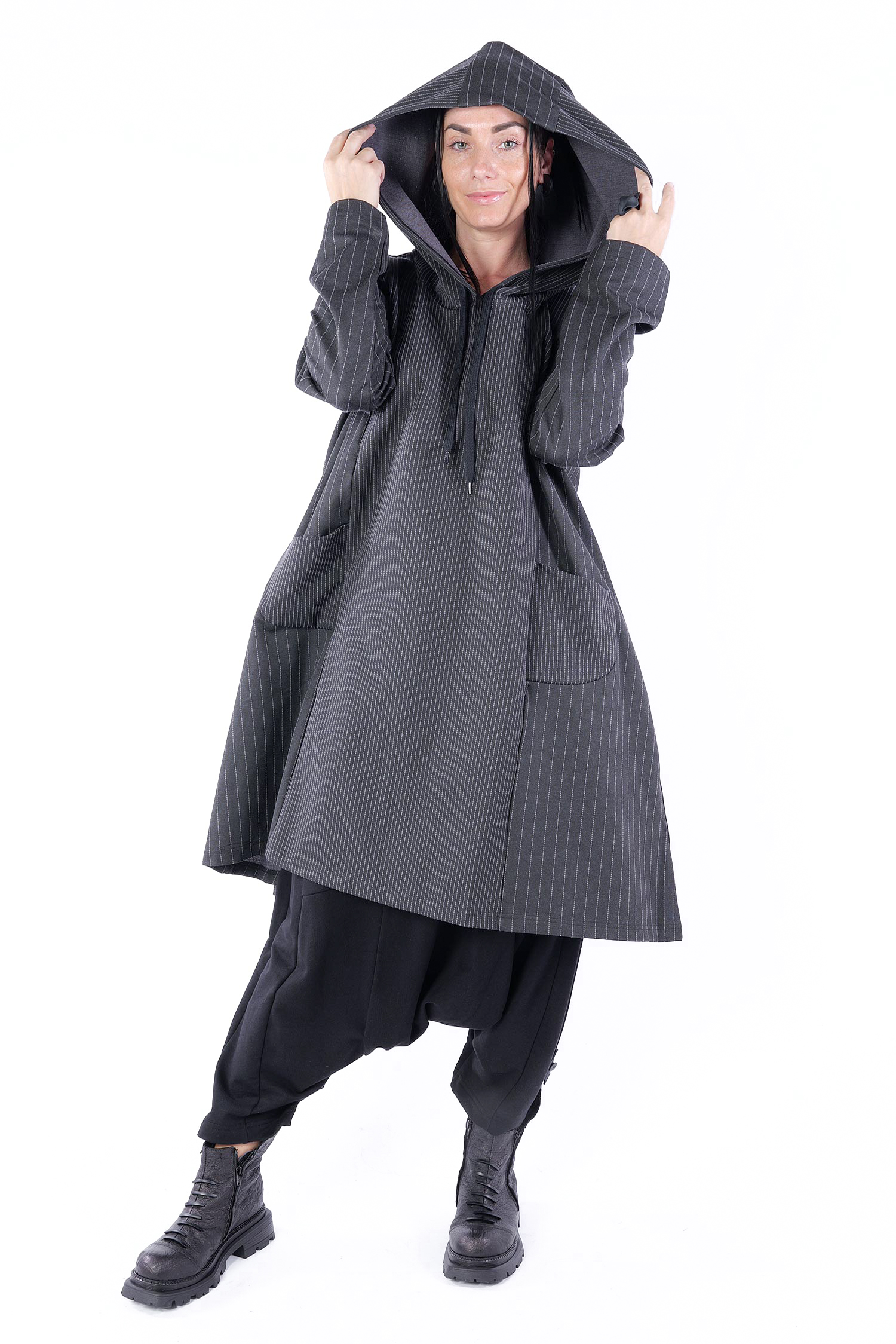 Tunika mit Kapuze - Stripes - Y5840-Y