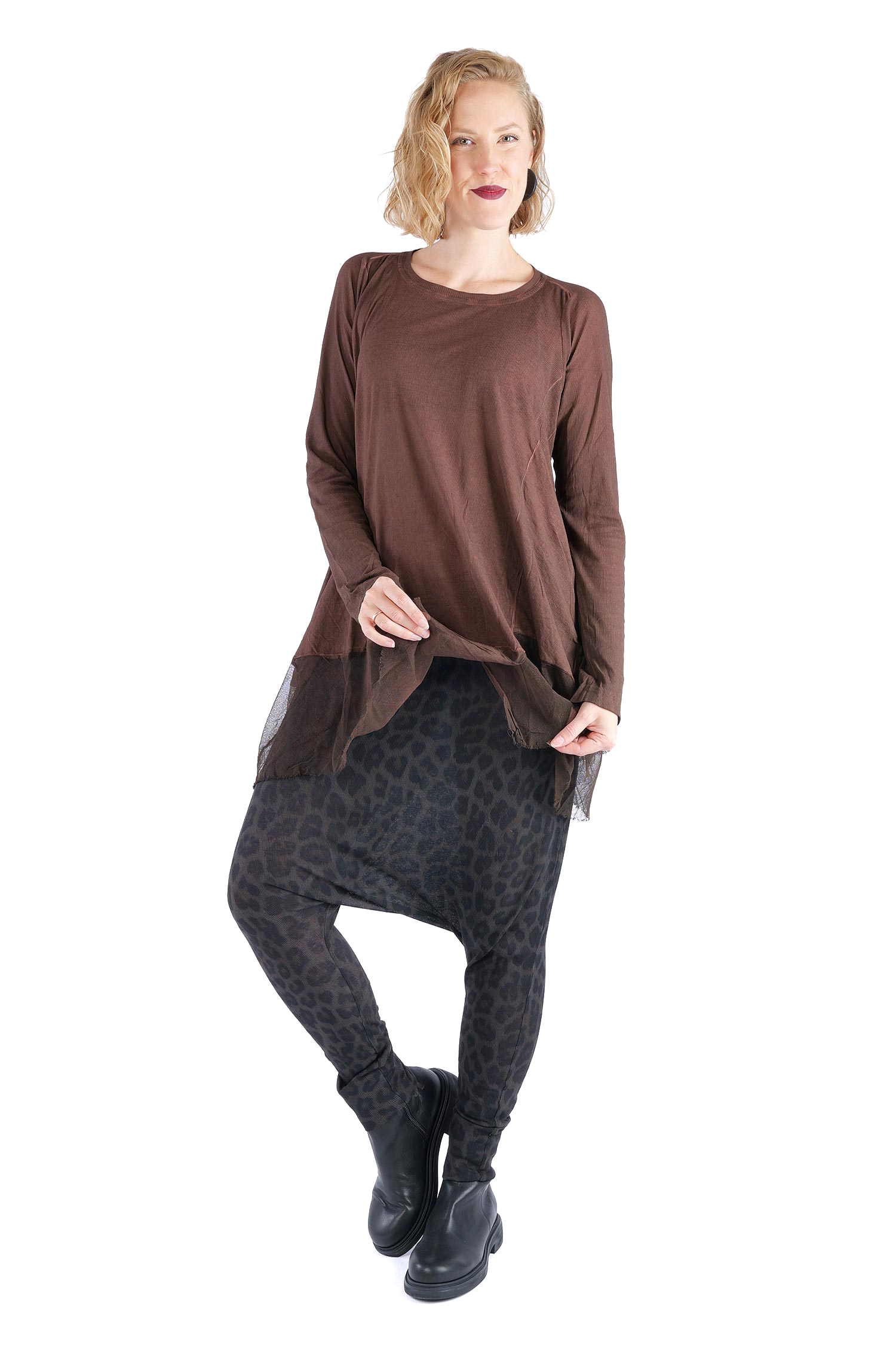 Rippjersey Tunika - Henna cloud - 2262340904