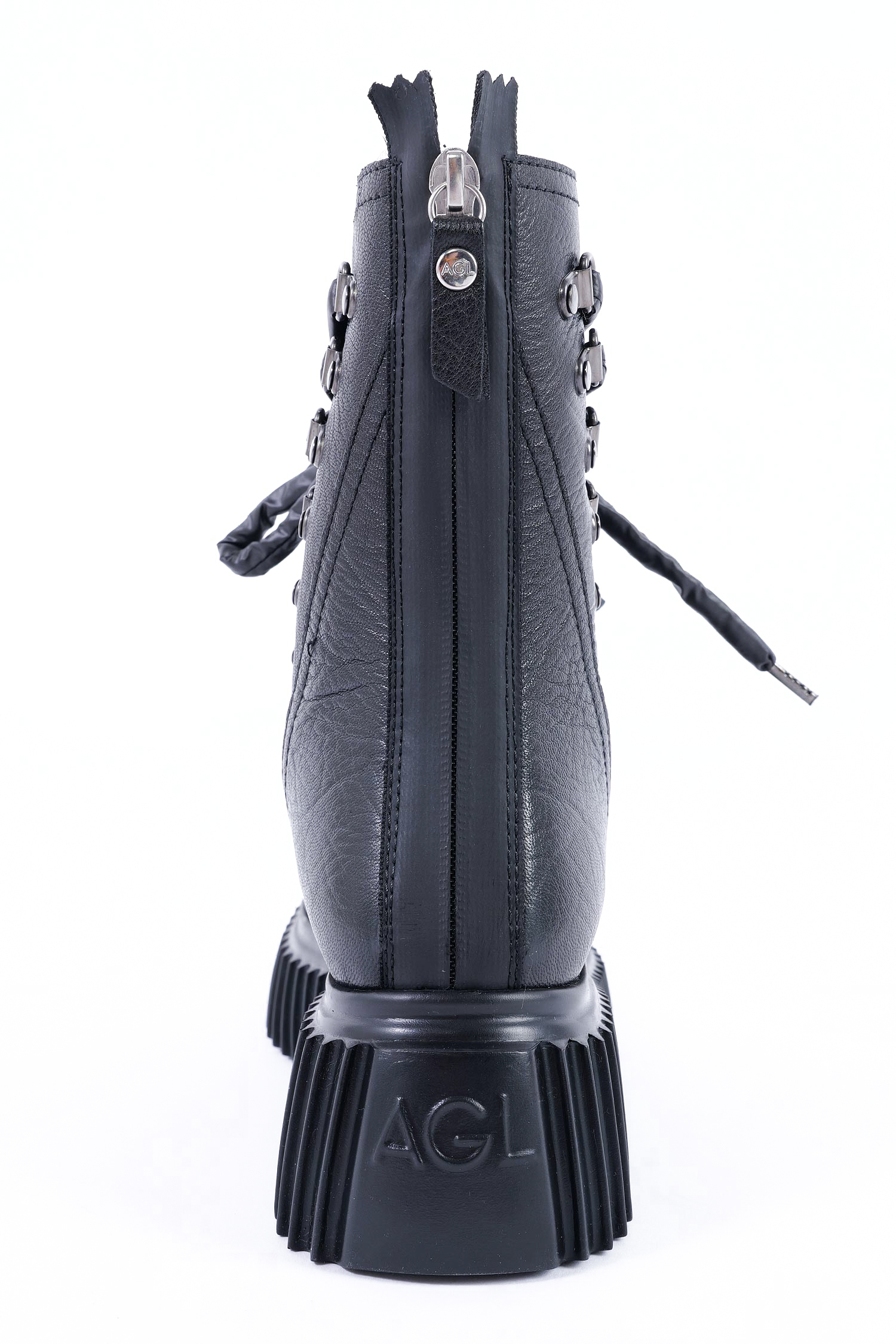 Schnür-Boots - Schwarz - Dromo