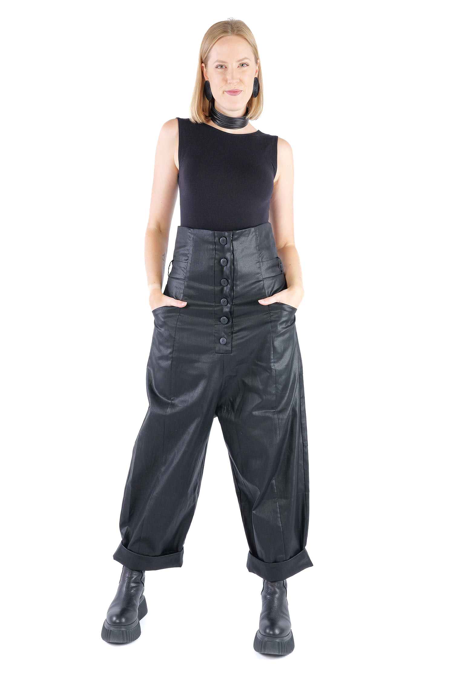 Beschichtete Hose - Black coated - Hedge