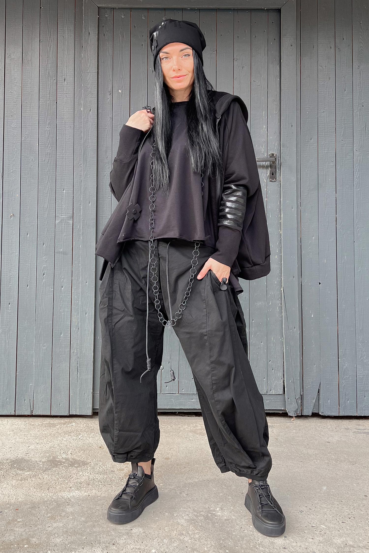 Tulpige Hose - Schwarz - 2252600105