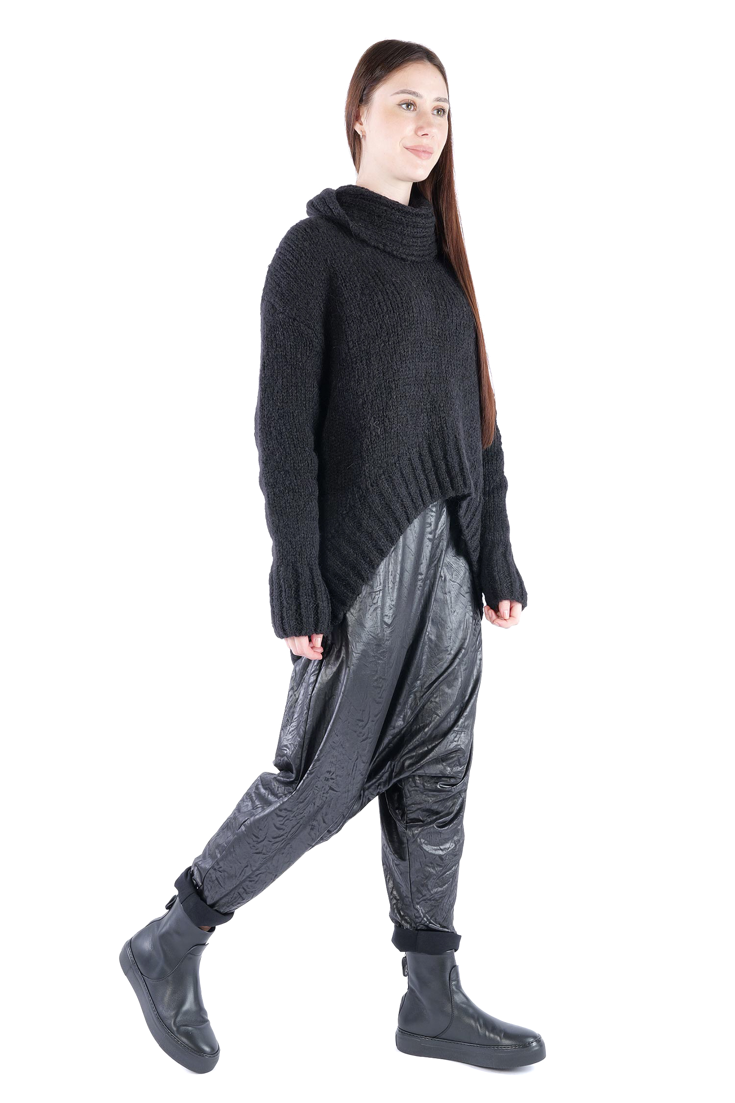Oversize Strickpullover - Schwarz - Frantic
