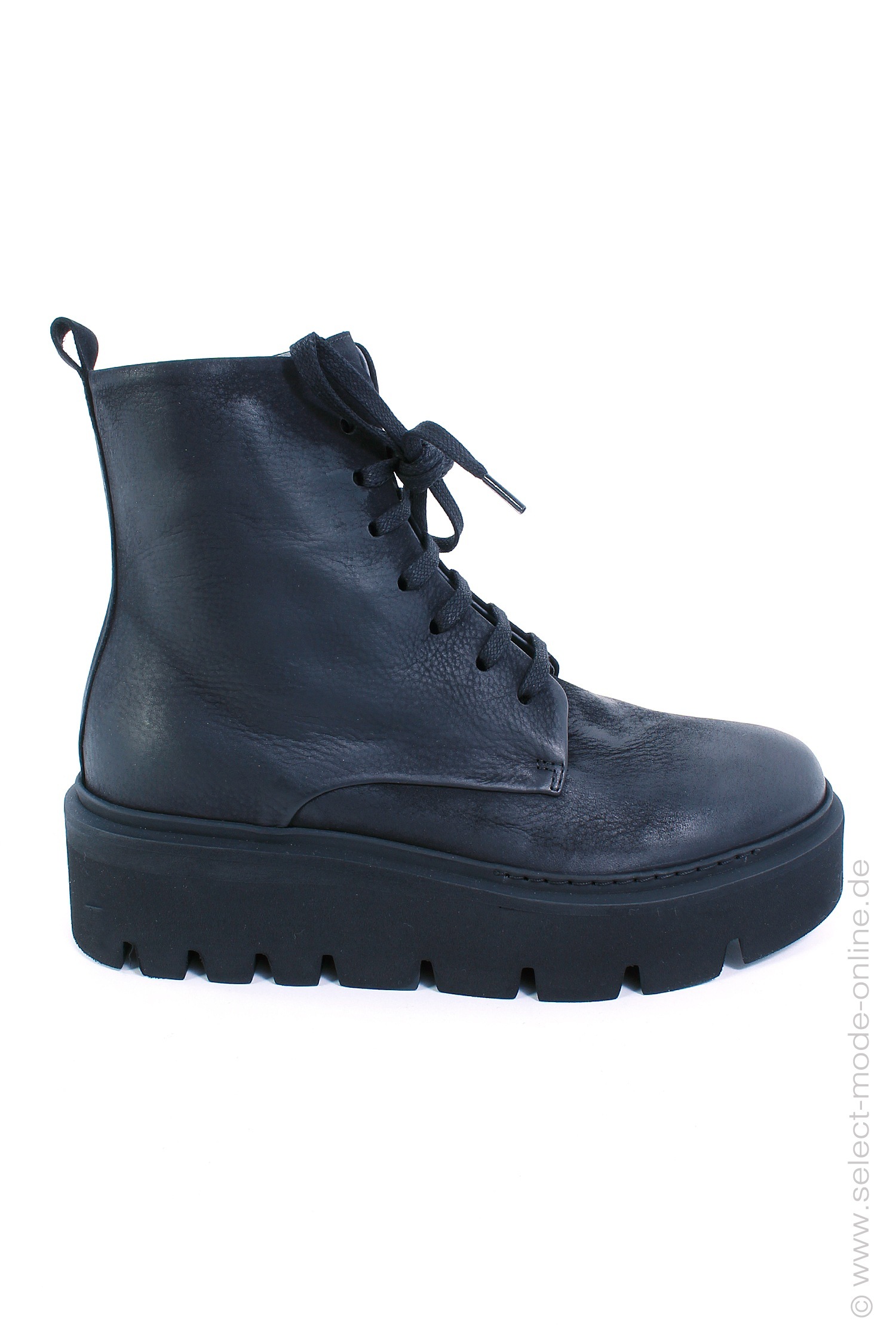 Leder Boots - schwarz