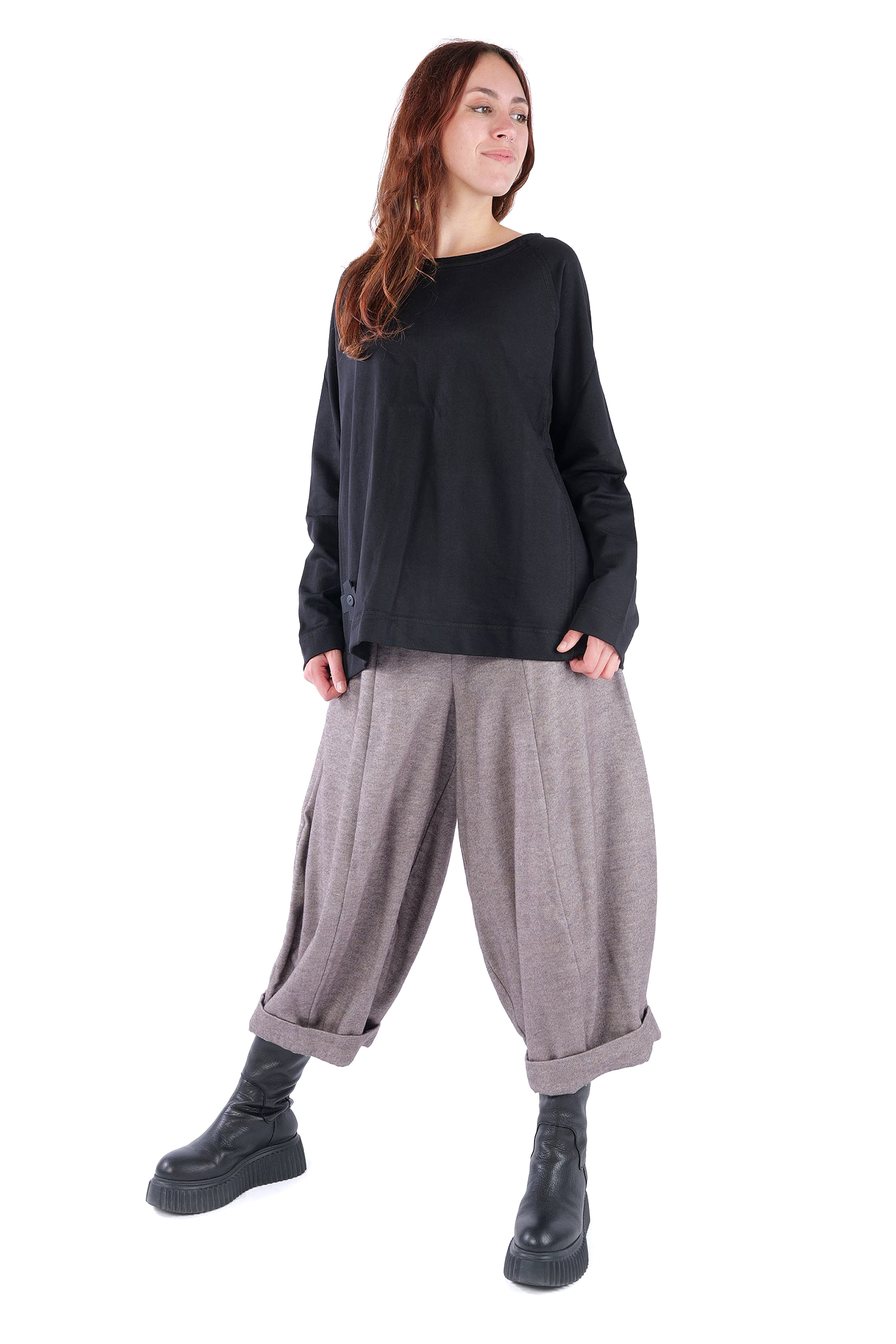 Sweat Pullover - Schwarz - 2041