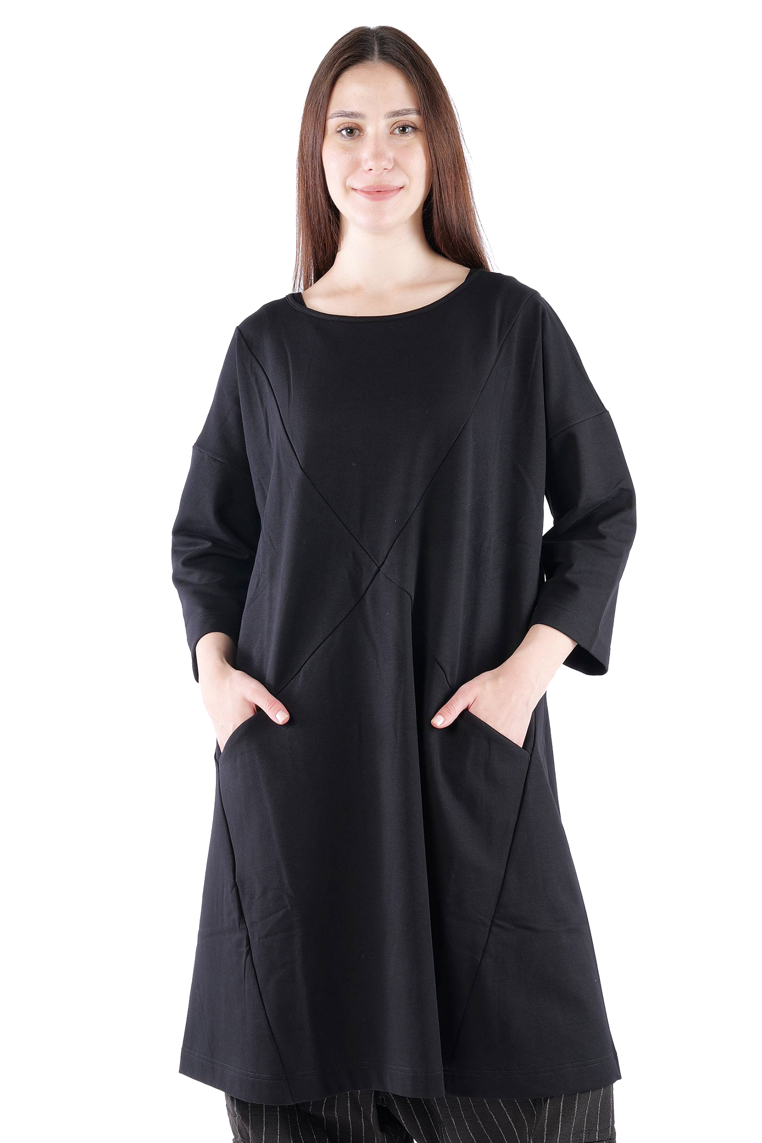 Sweattunika - Schwarz - U5865-U