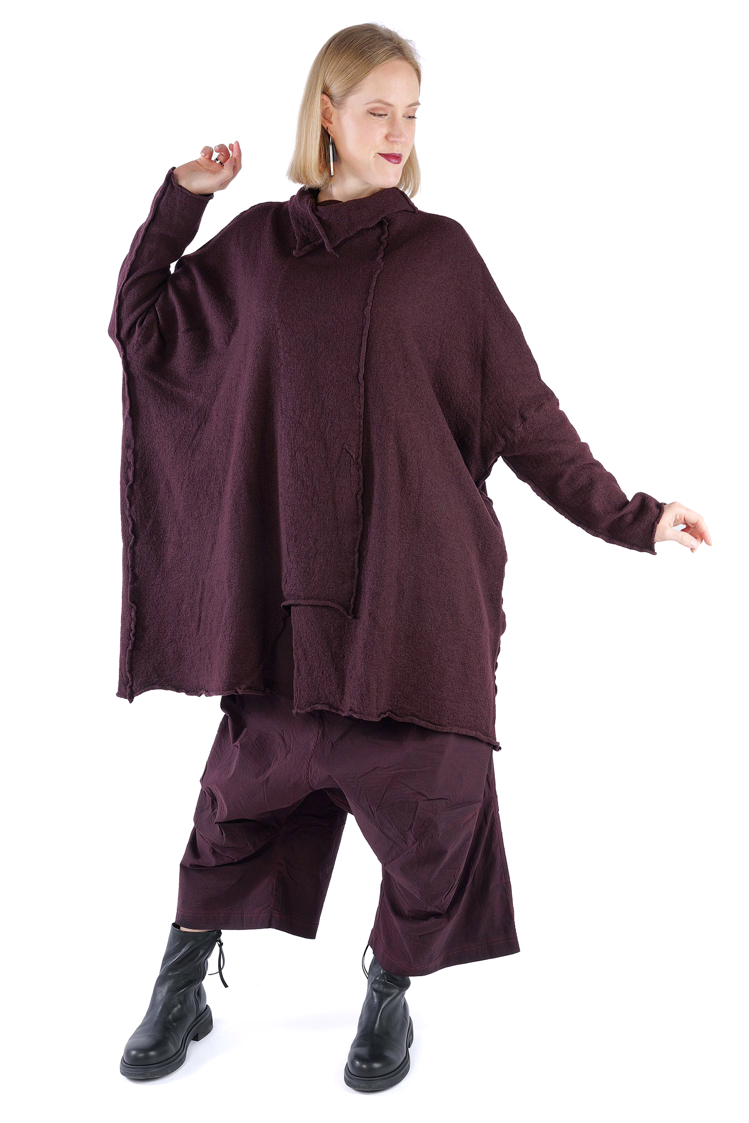 Wolltunika - Purple - 2261687014