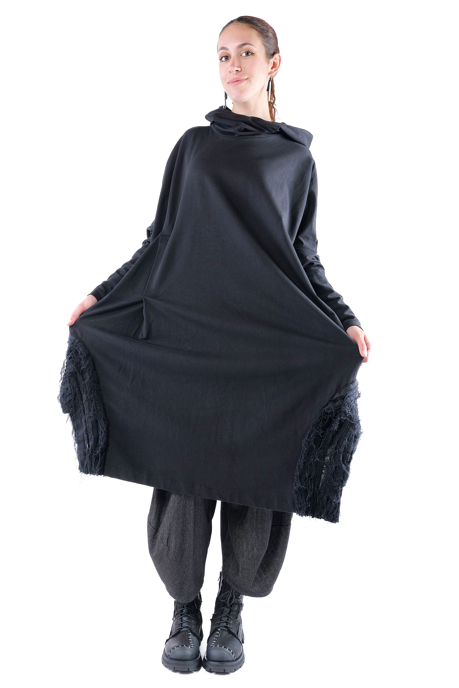 Oversize Tunika - Schwarz - J.Maia