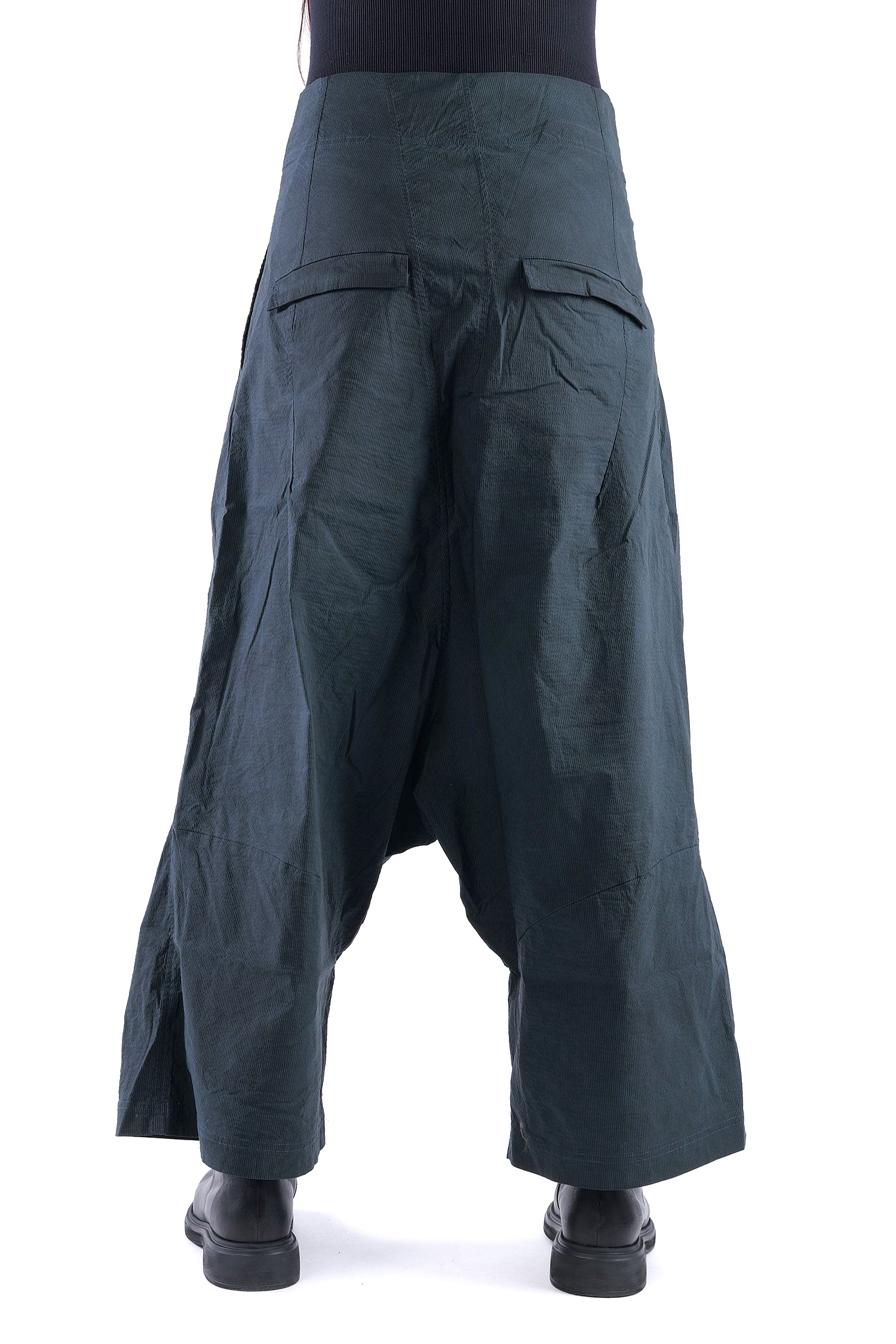 Weite Stretchhose - Petrol cloud - 2261240124