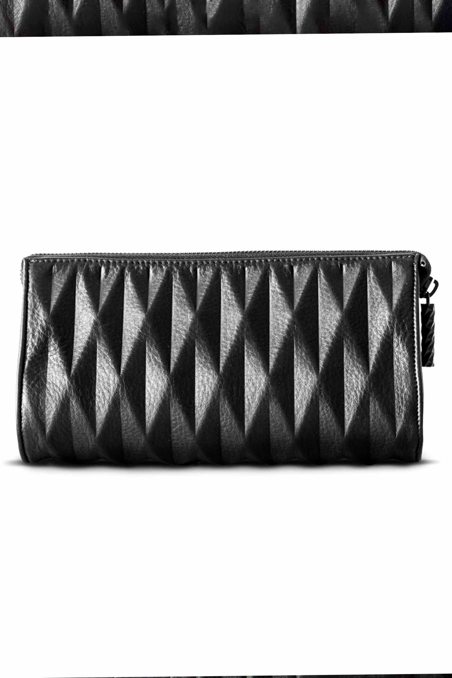Leder Clutch - Schwarz - Clutch Bag
