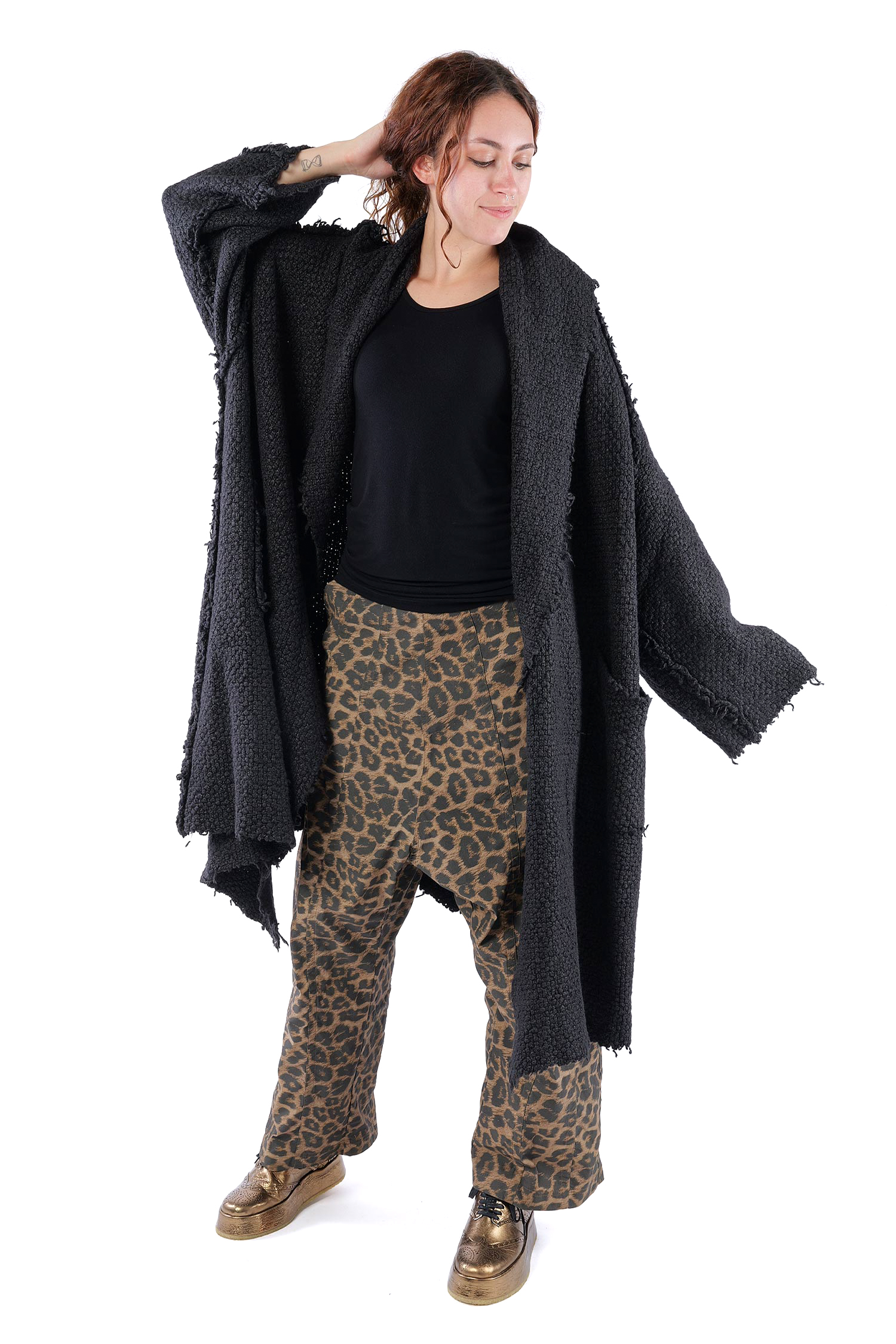 Silk coat - Black - 2262627204
