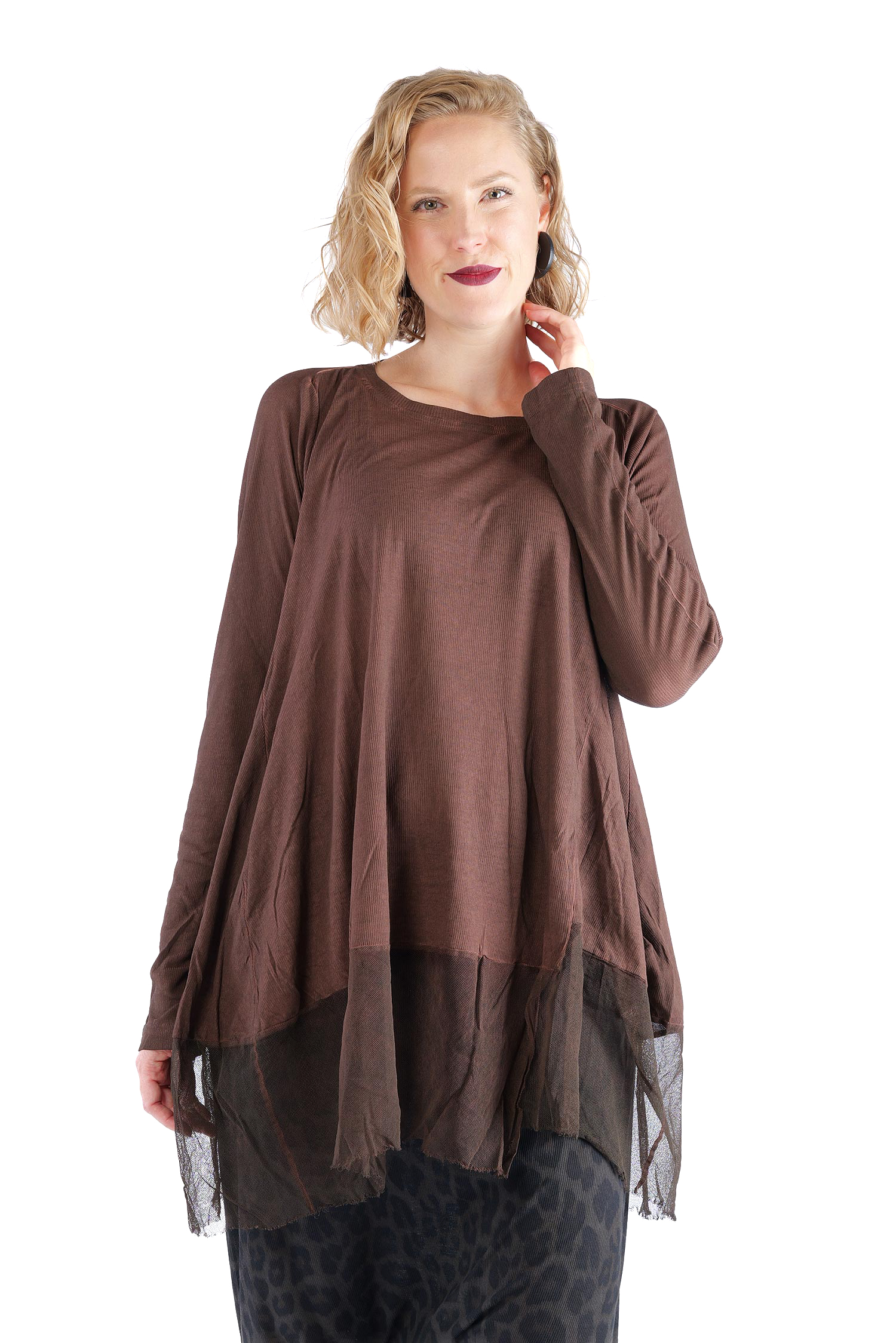 Rippjersey Tunika - Henna cloud - 2262340904