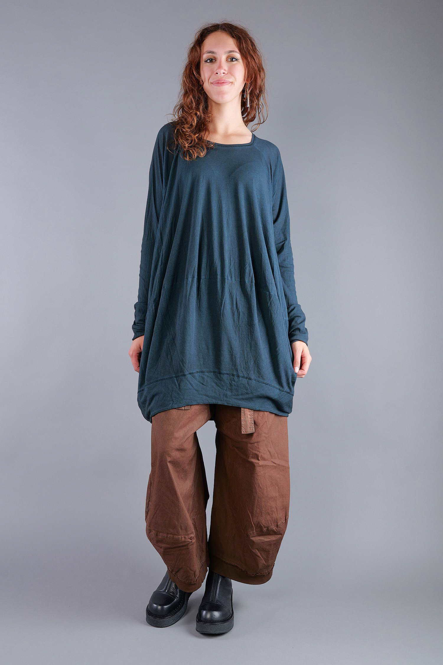 Oversize Tunika - Petrol cloud - 2261140515