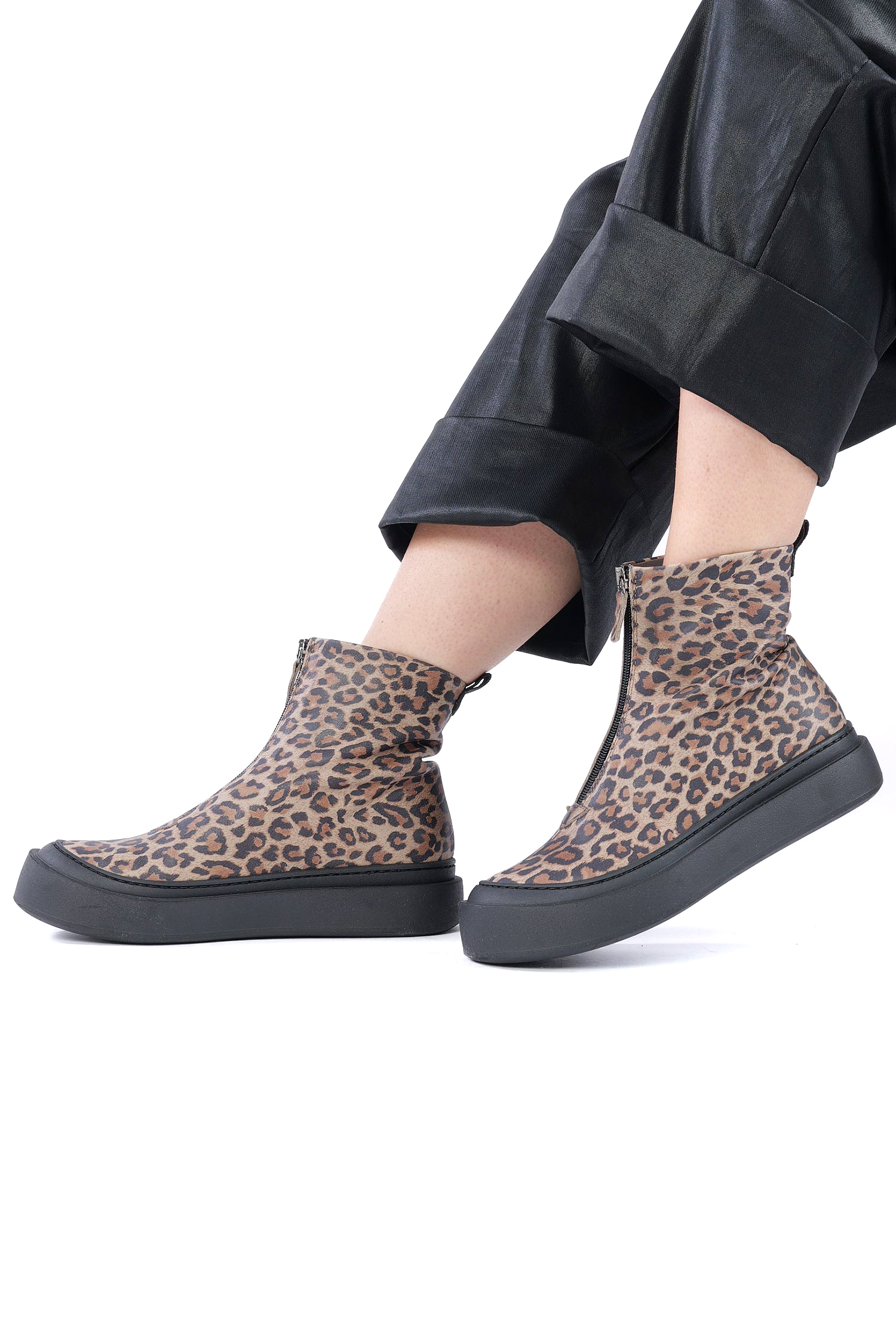 Leo-Boots mit Reißverschluss - Malto Leopardo - 8283