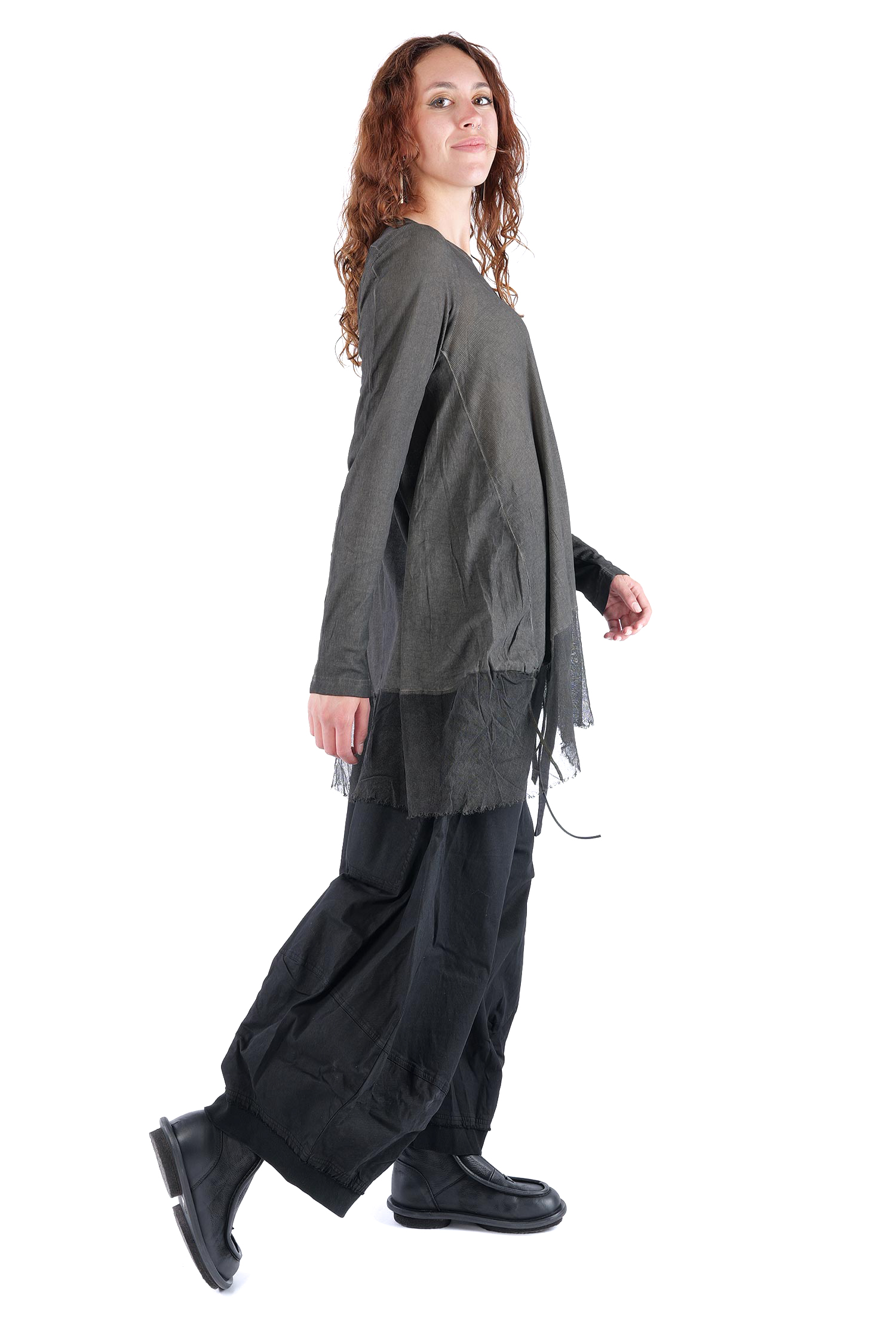 Rippjersey Tunika - Black cloud - 2262340904