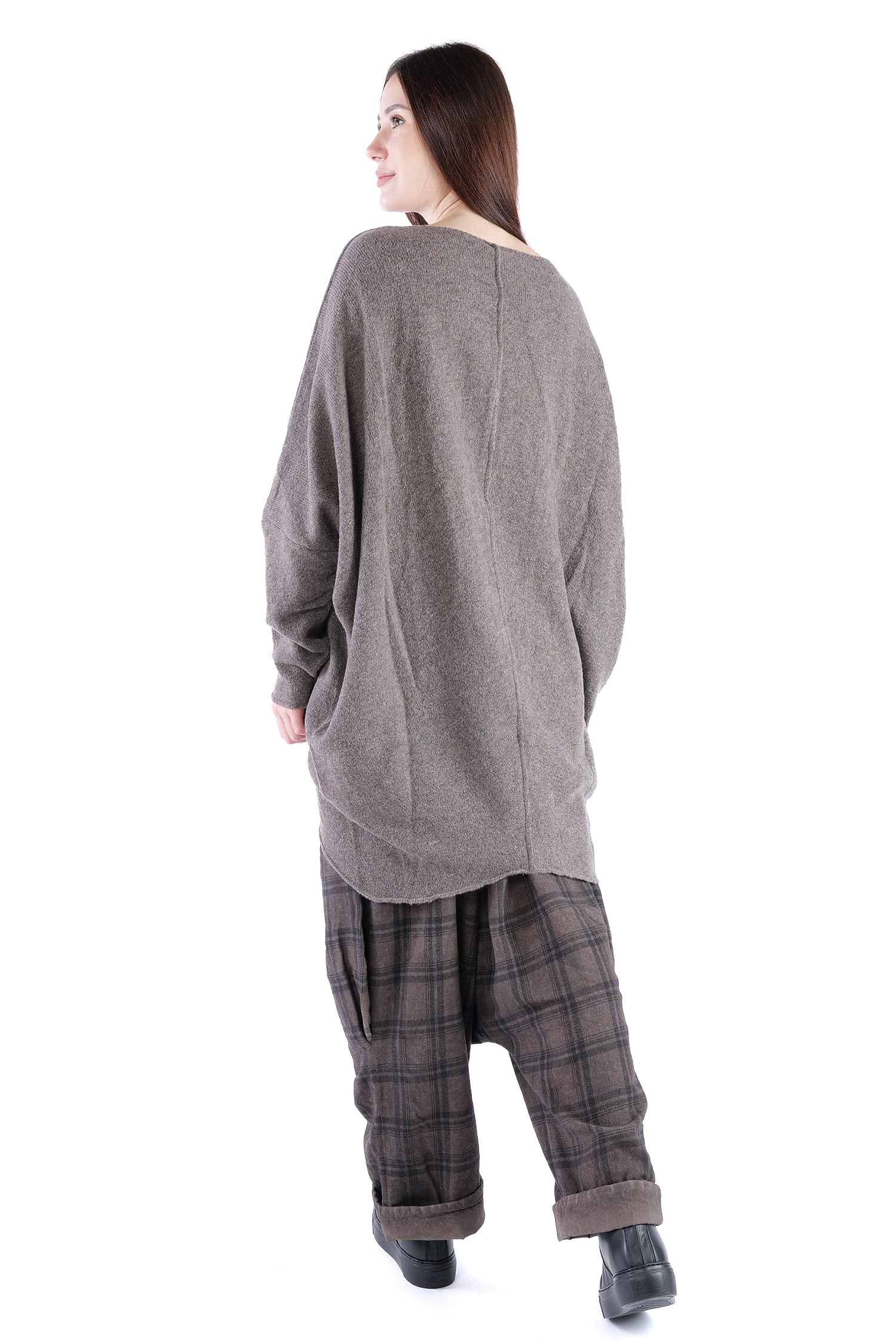 Feinstrick Pullover - Faded brown - Jojo