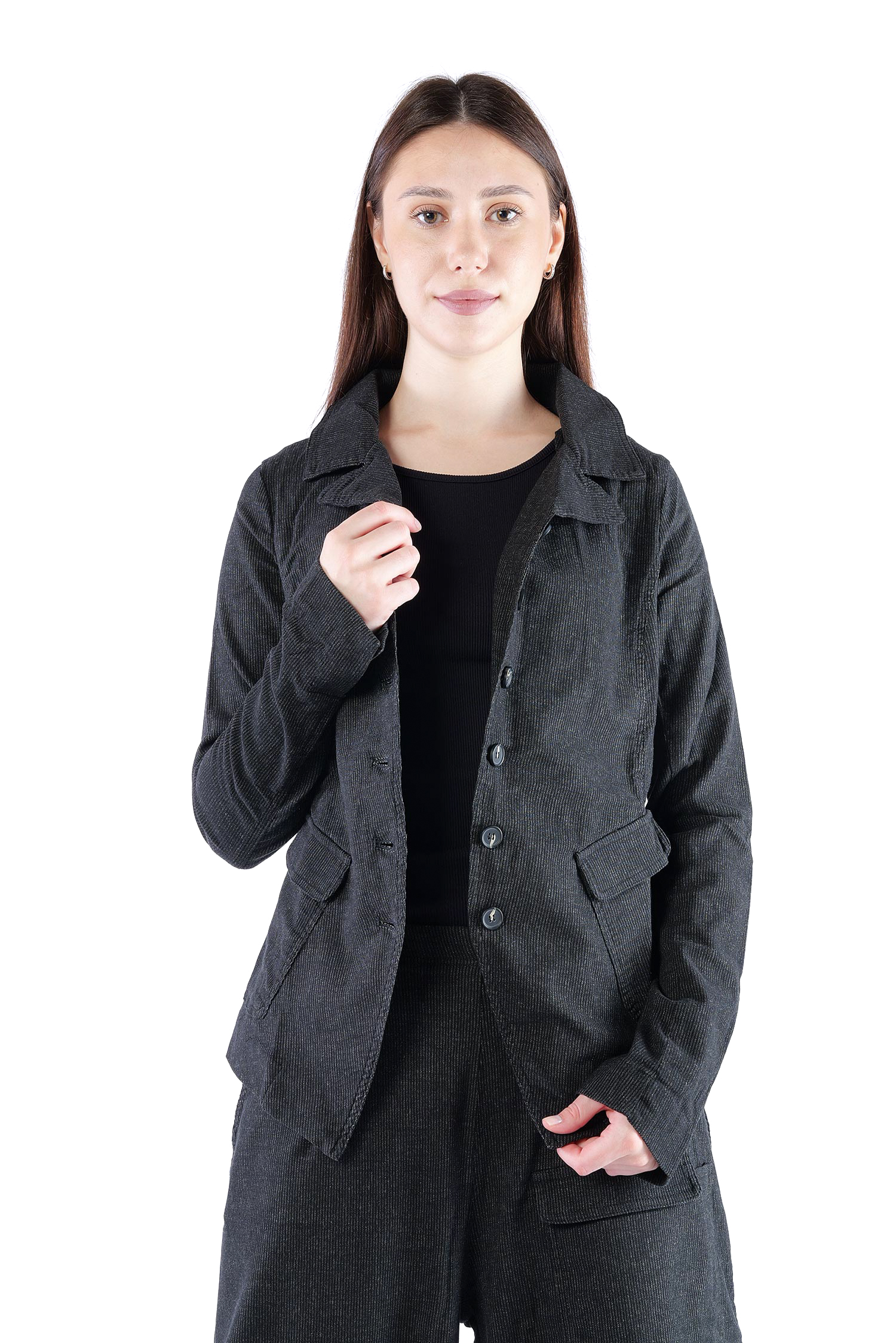 Nadelstreifen Jacke - Black stripe - 2263411101