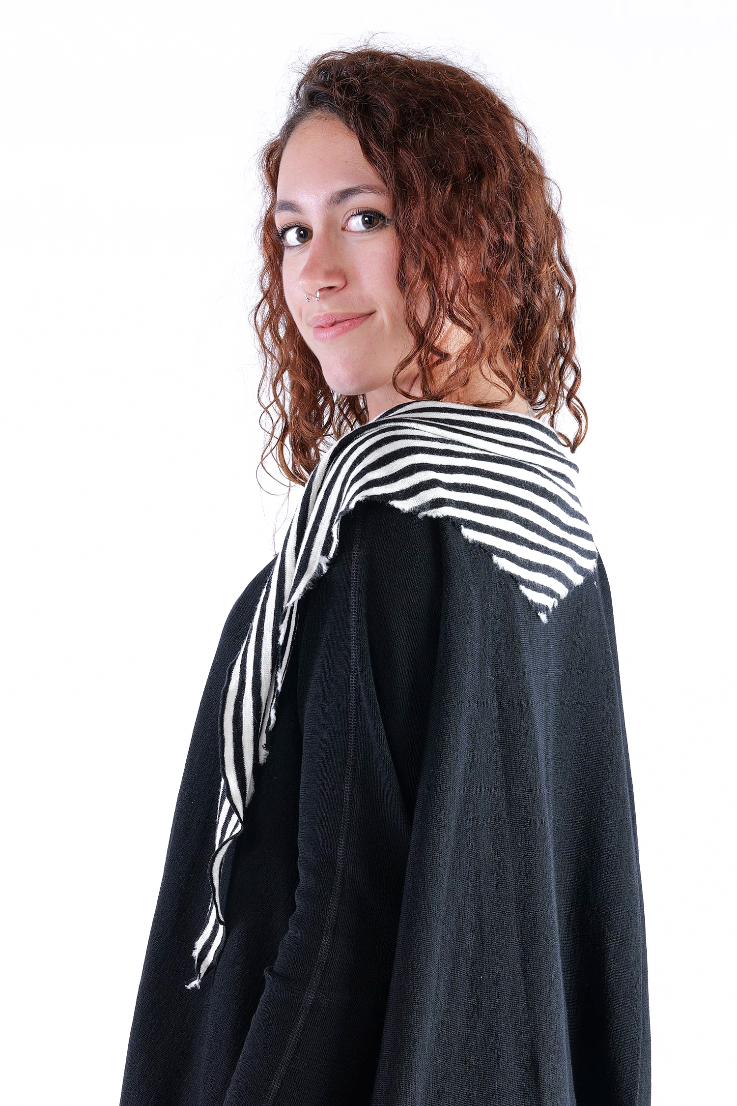 Kleines Dreieckstuch - white/black-schmal - 1040