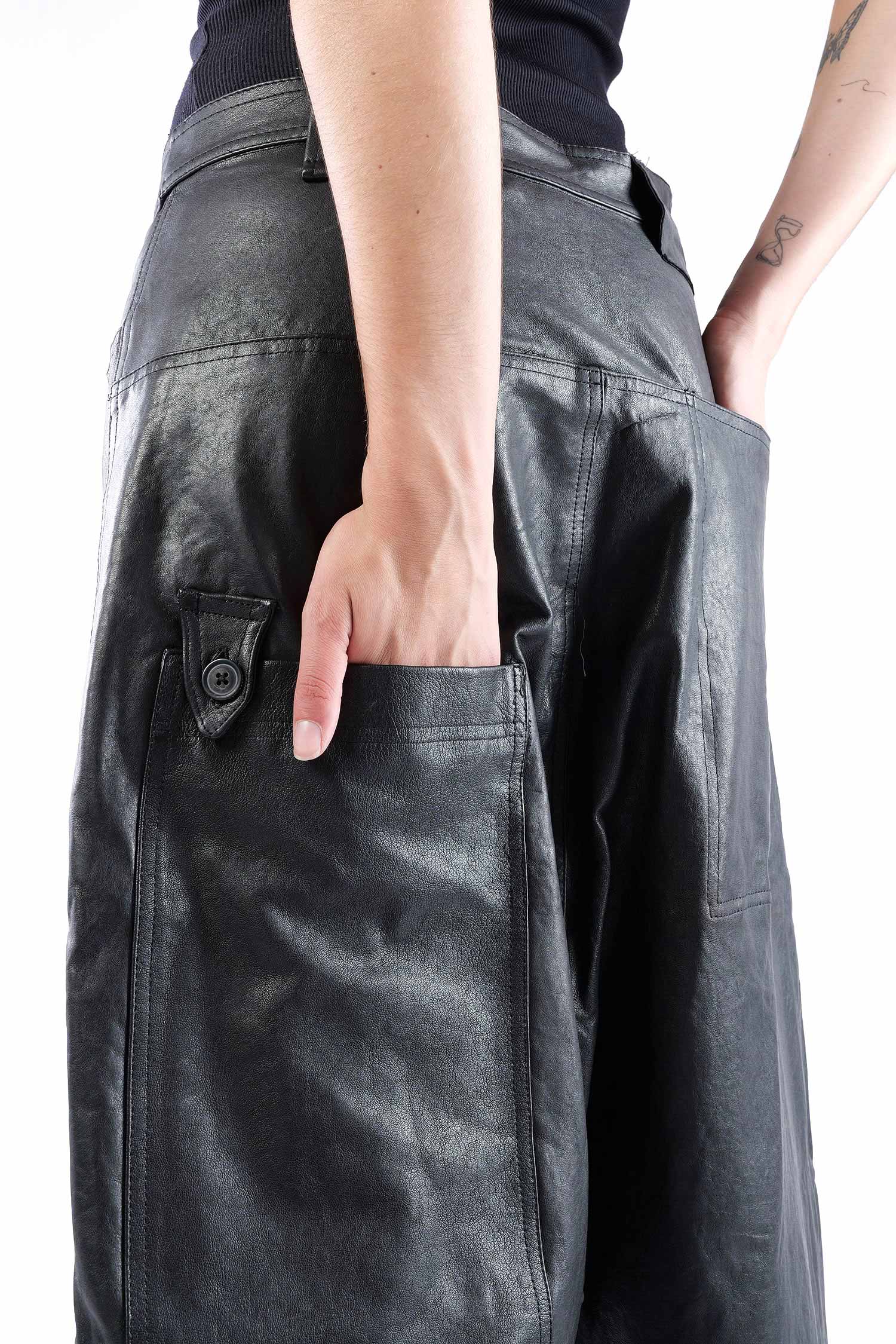 Lederhose - Schwarz - 2262480105