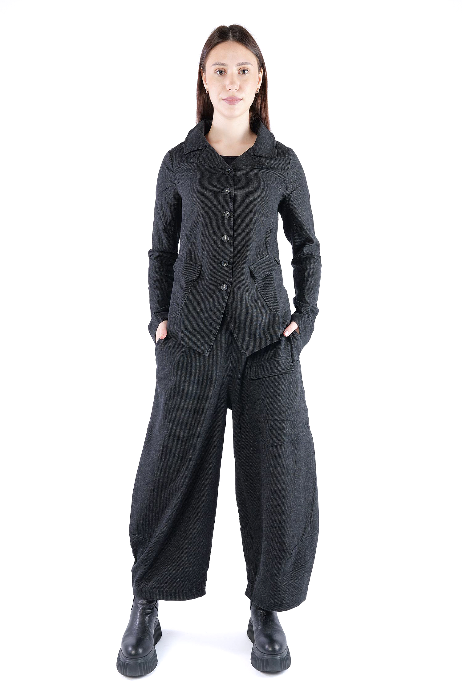 Nadelstreifen Jacke - Black stripe - 2263411101
