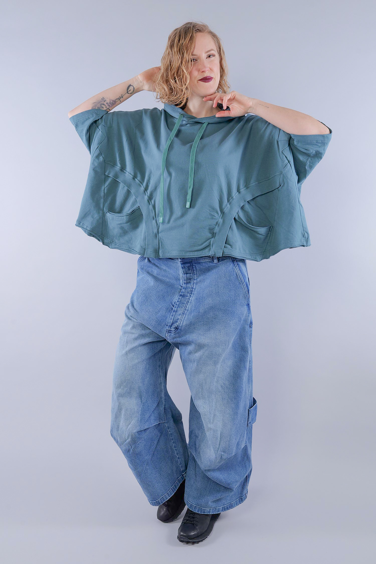 Oversized sweatshirt - Grass - 1263250508