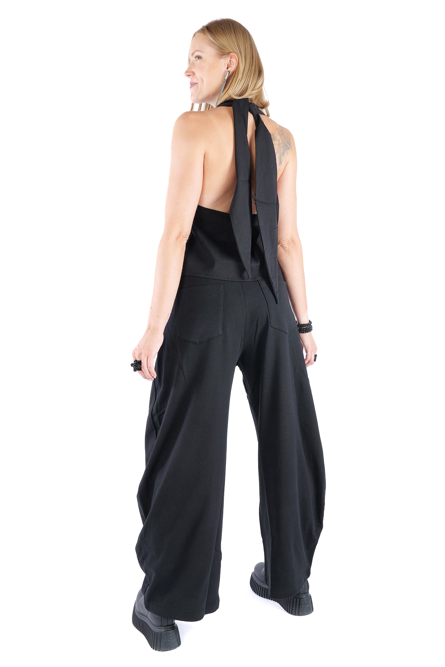 Stretch-Weste - Schwarz - 4036