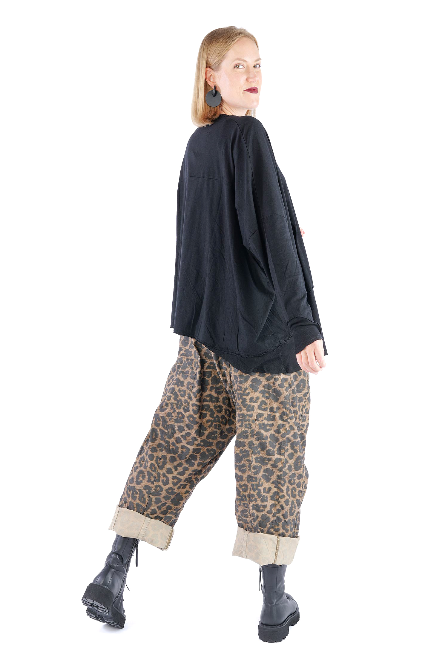 Oversize Tunika - Schwarz - 2263330503