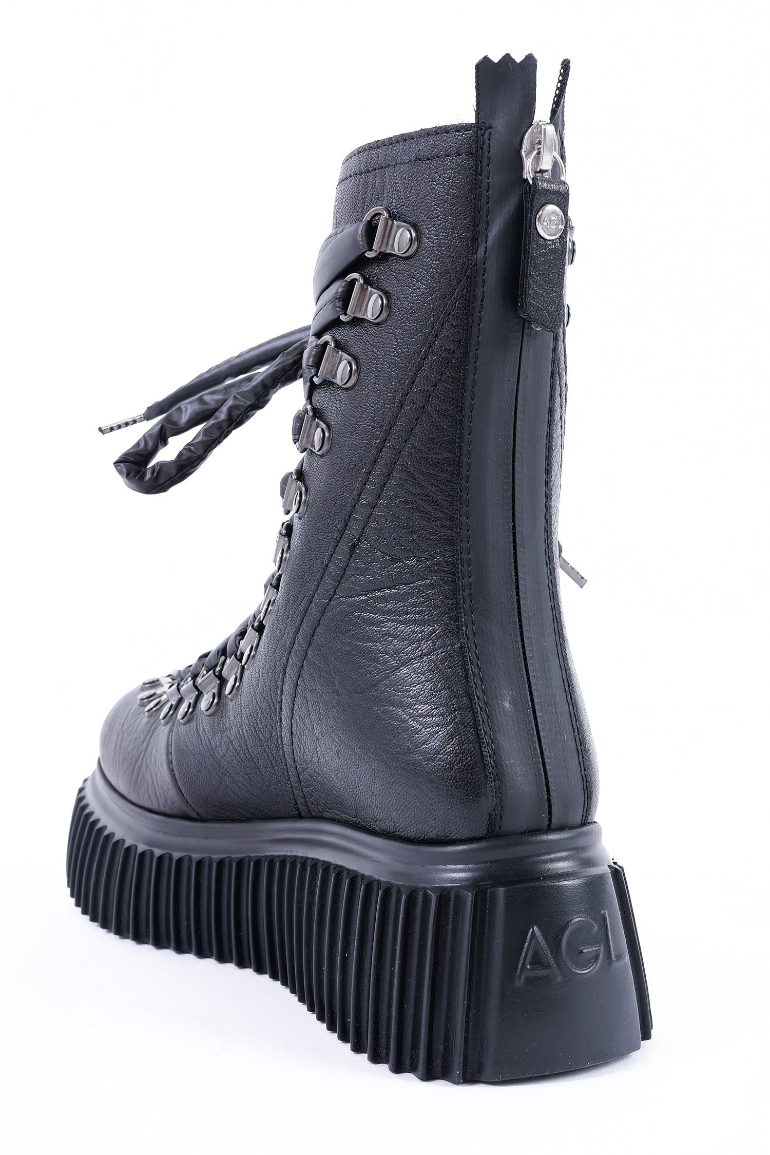 Schnür-Boots - Schwarz - Dromo
