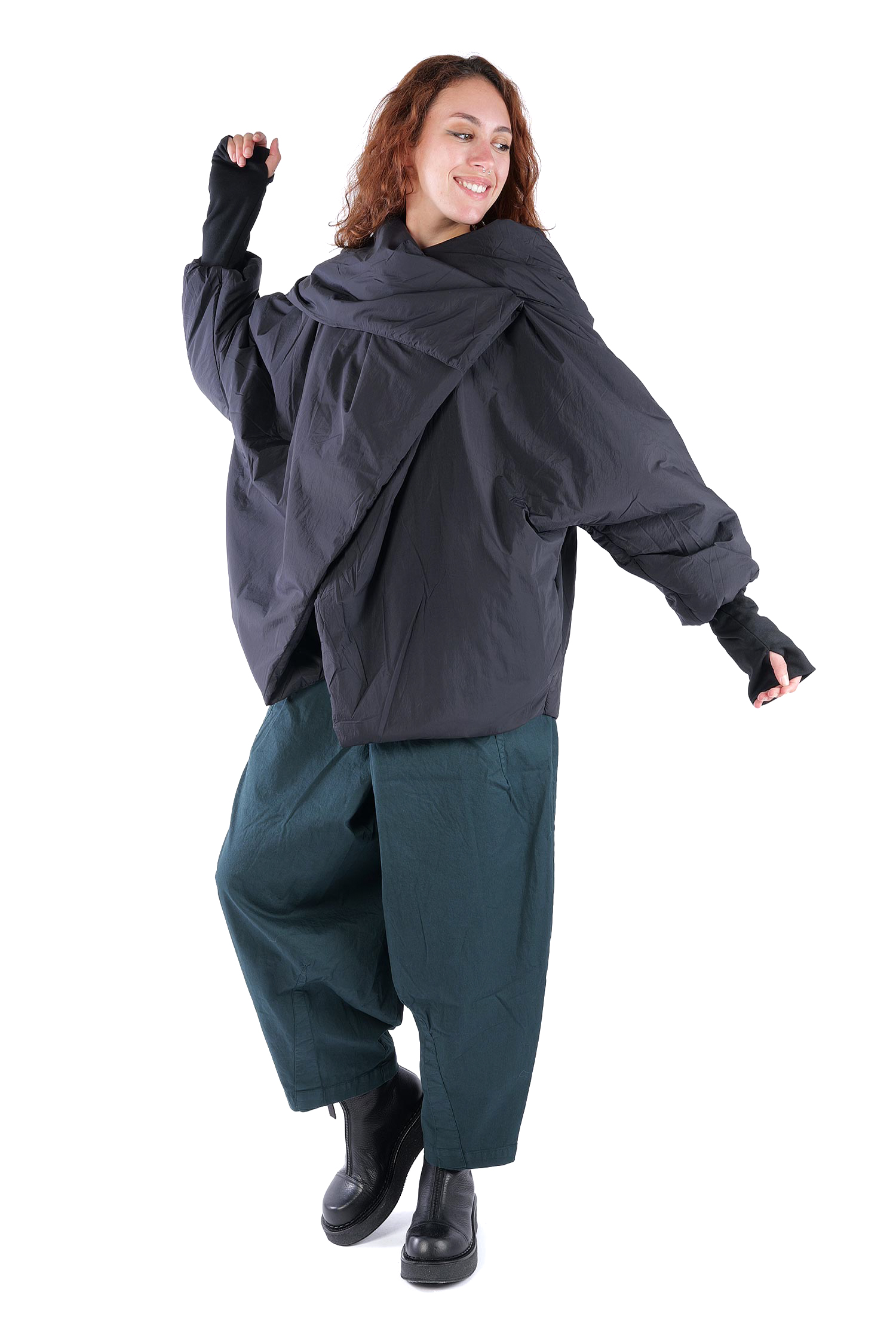 Leichte Winterjacke - Schwarz - SX116