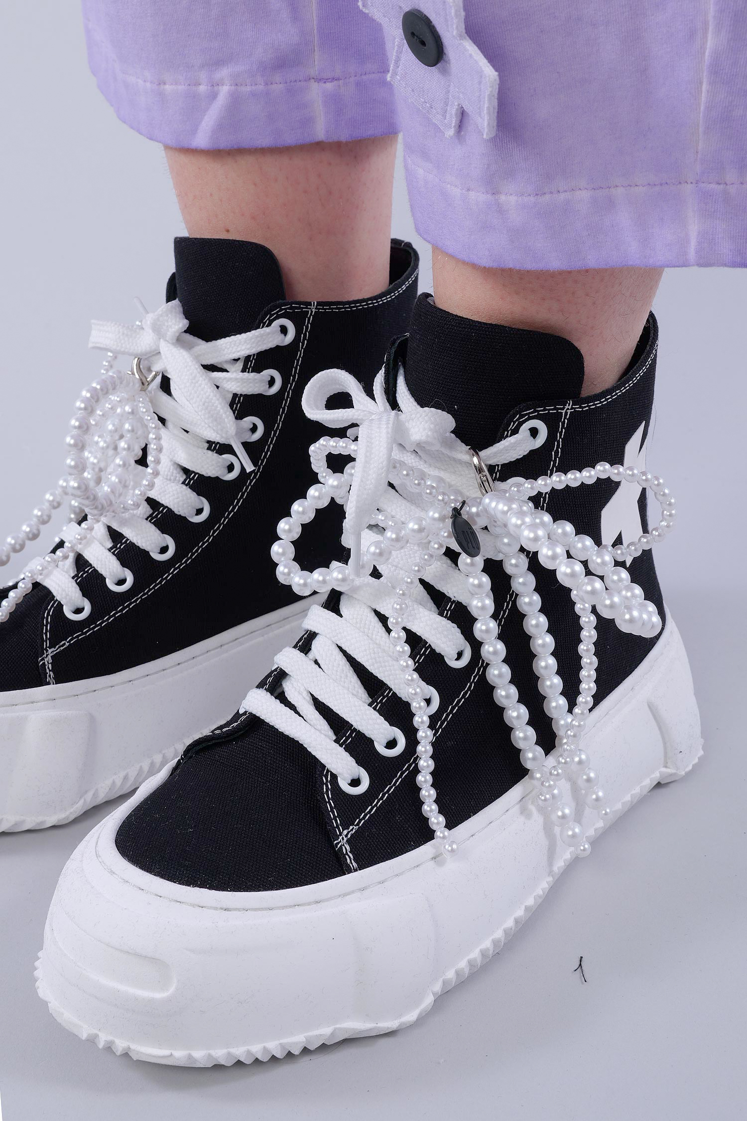 Perlen-Schleife - Pearl white - 1617