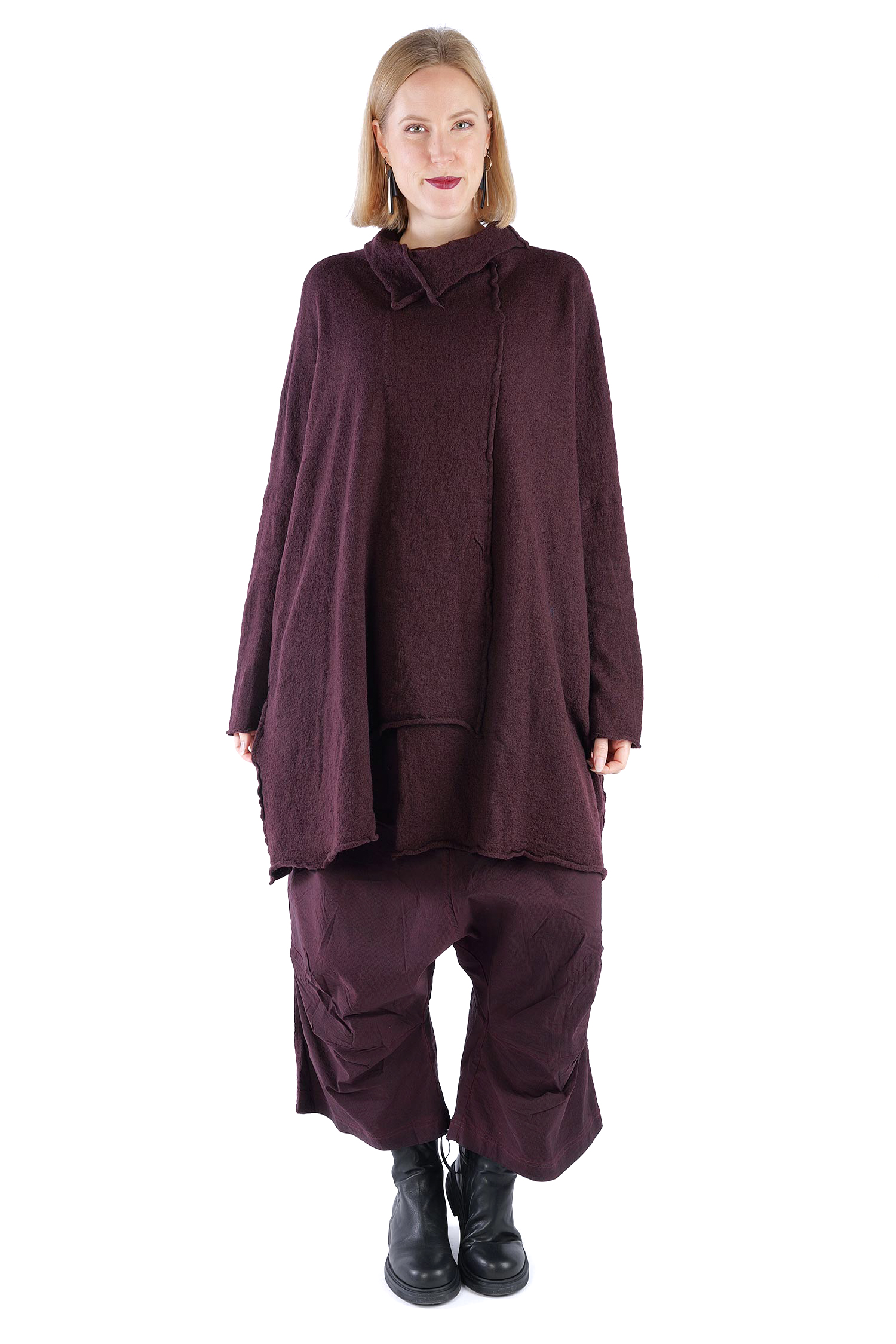 Wolltunika - Purple - 2261687014