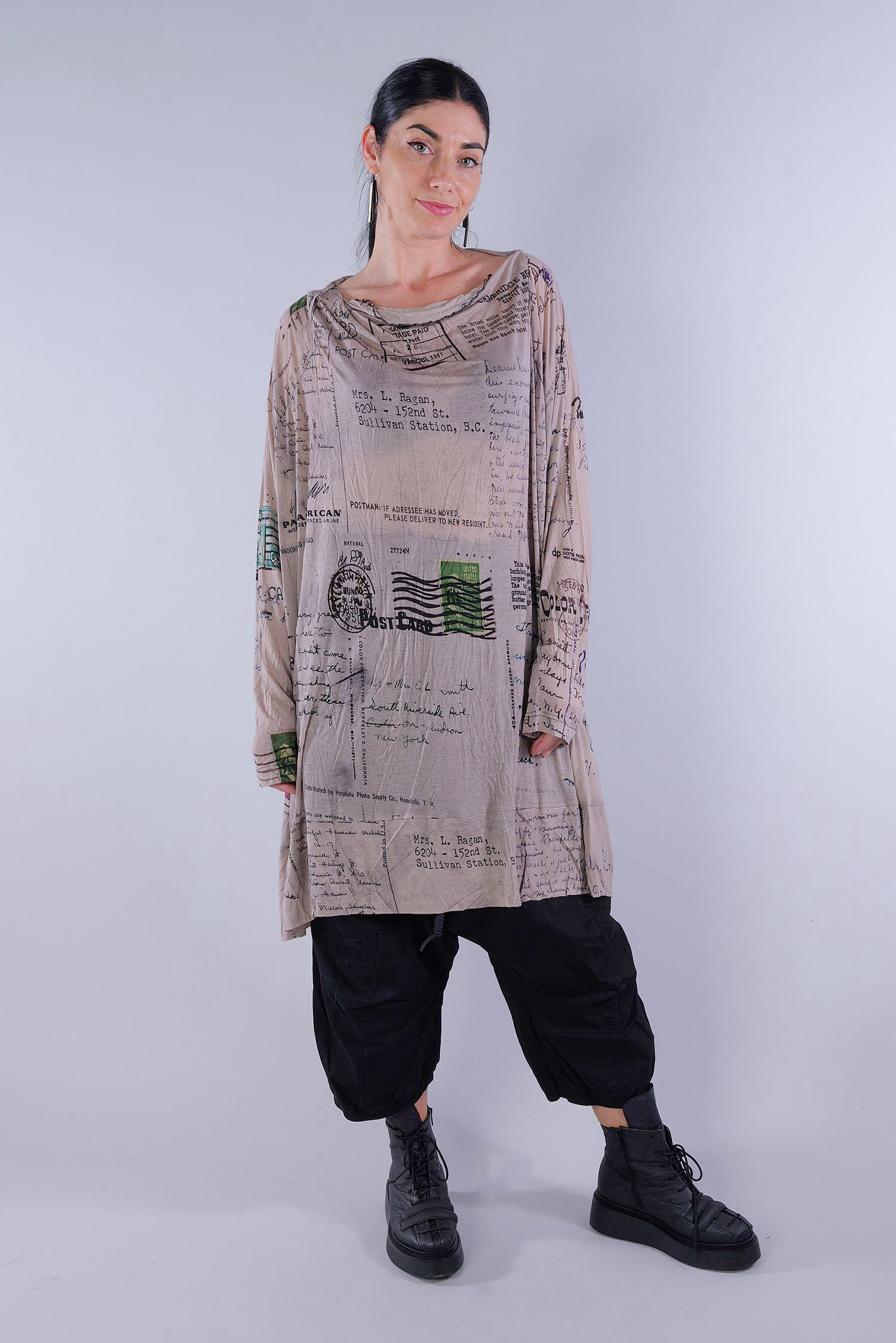 Dünnes Kleid - Backside print - 2252421906