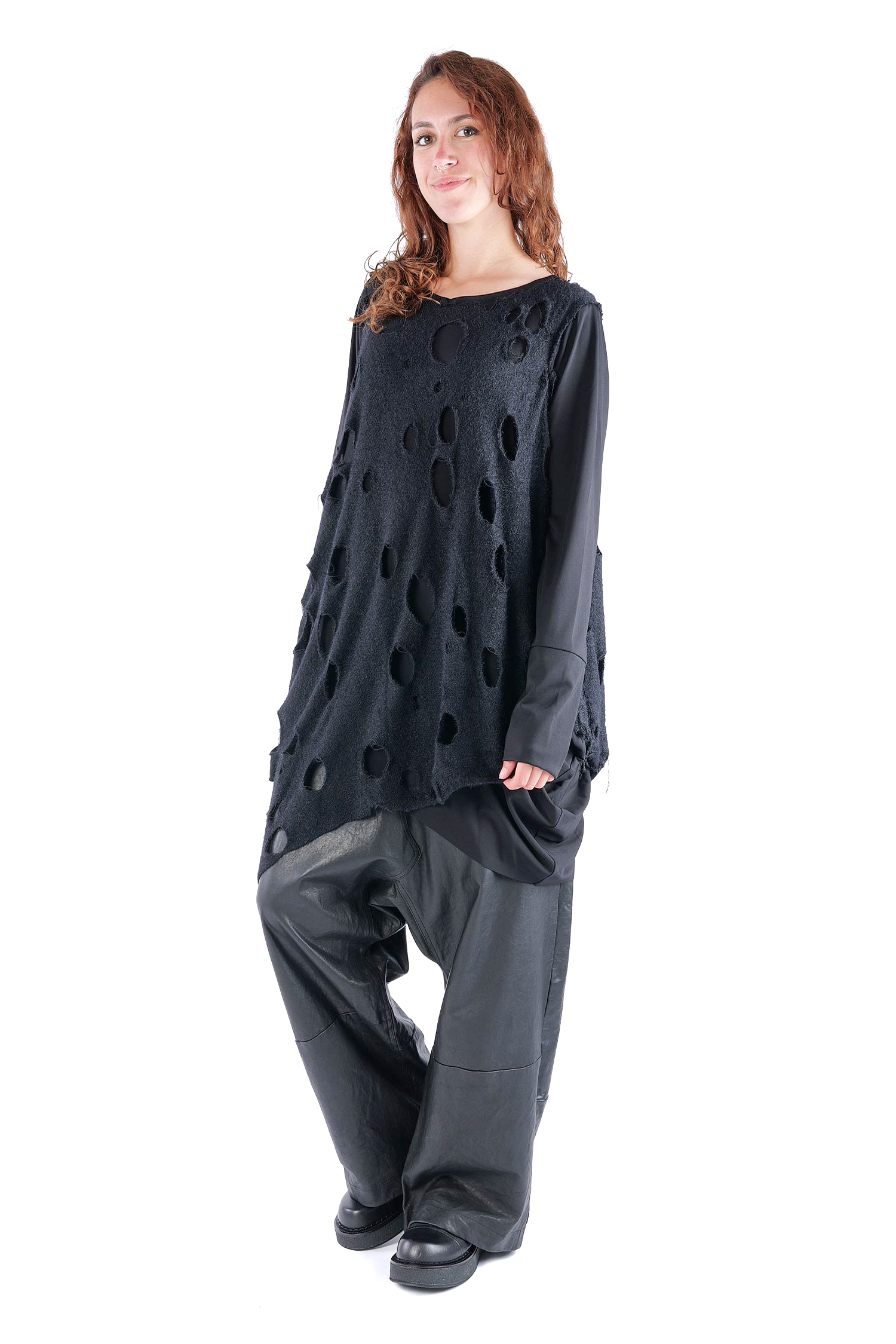 Oversize Pullover - Schwarz - J.Arwen