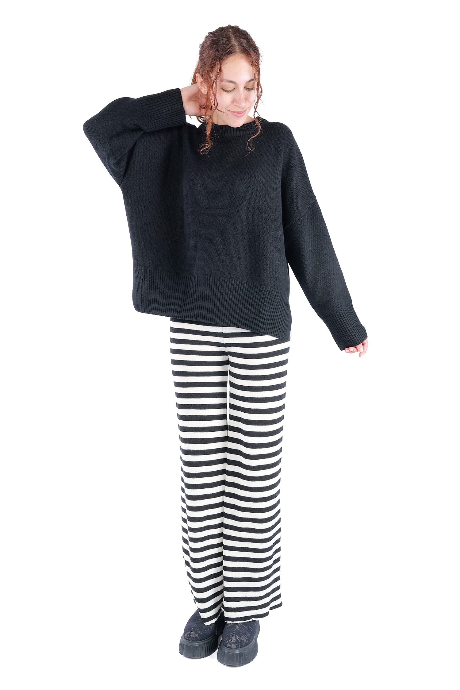 Kaschmir Pullover - Schwarz - 2465