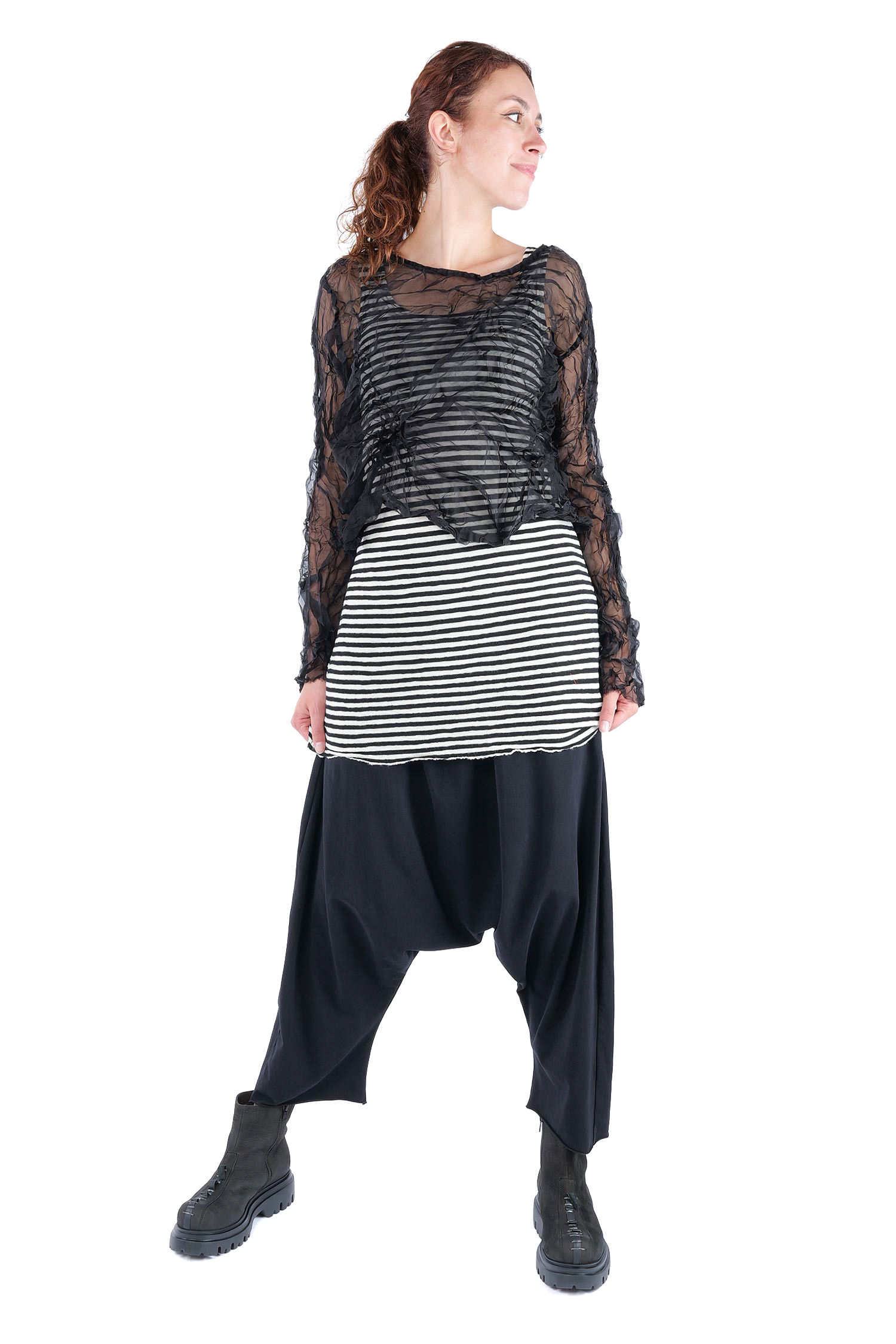 Silk pullover - Black - Raumrein