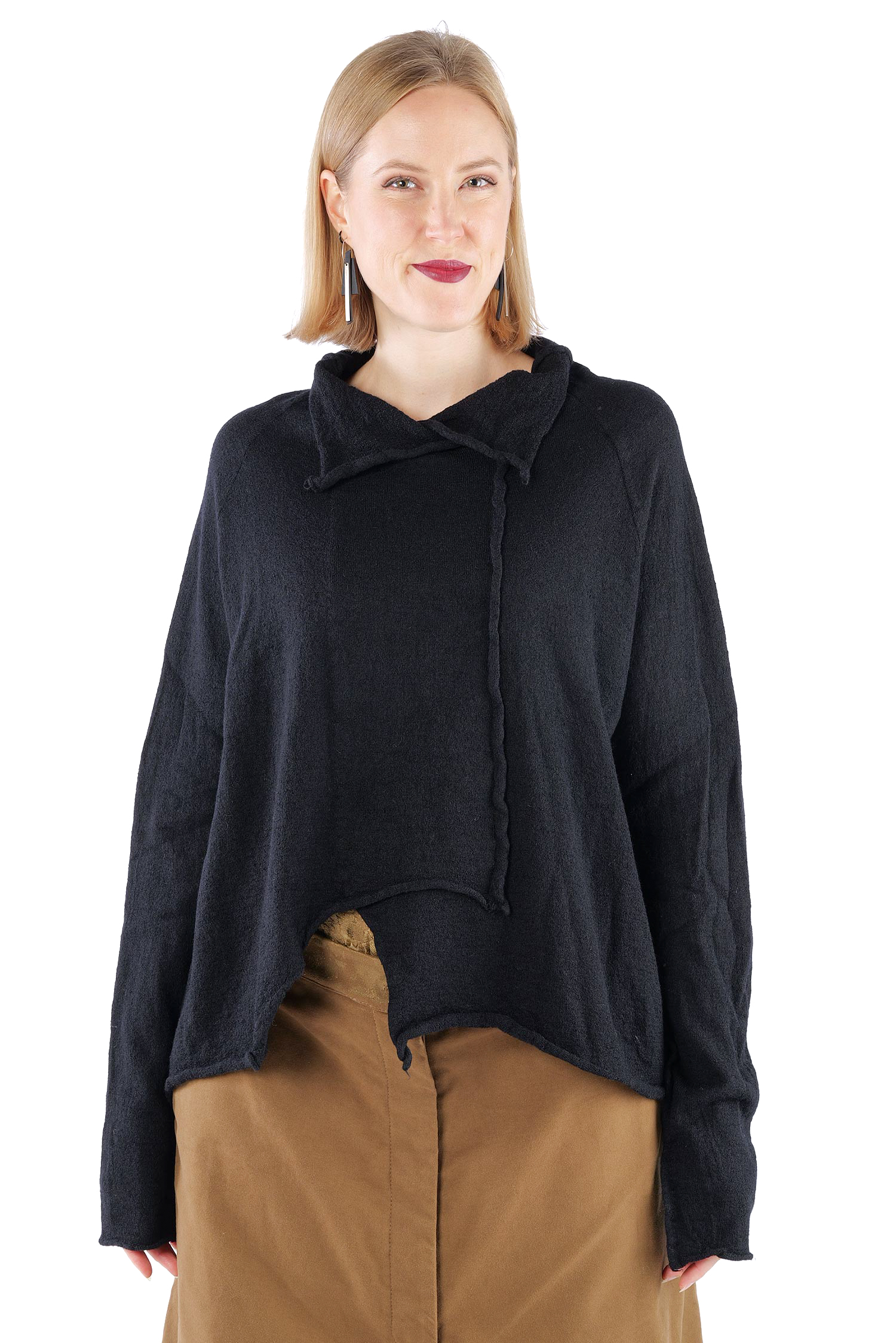 Oversize Wollpullover - Schwarz - 2261680713
