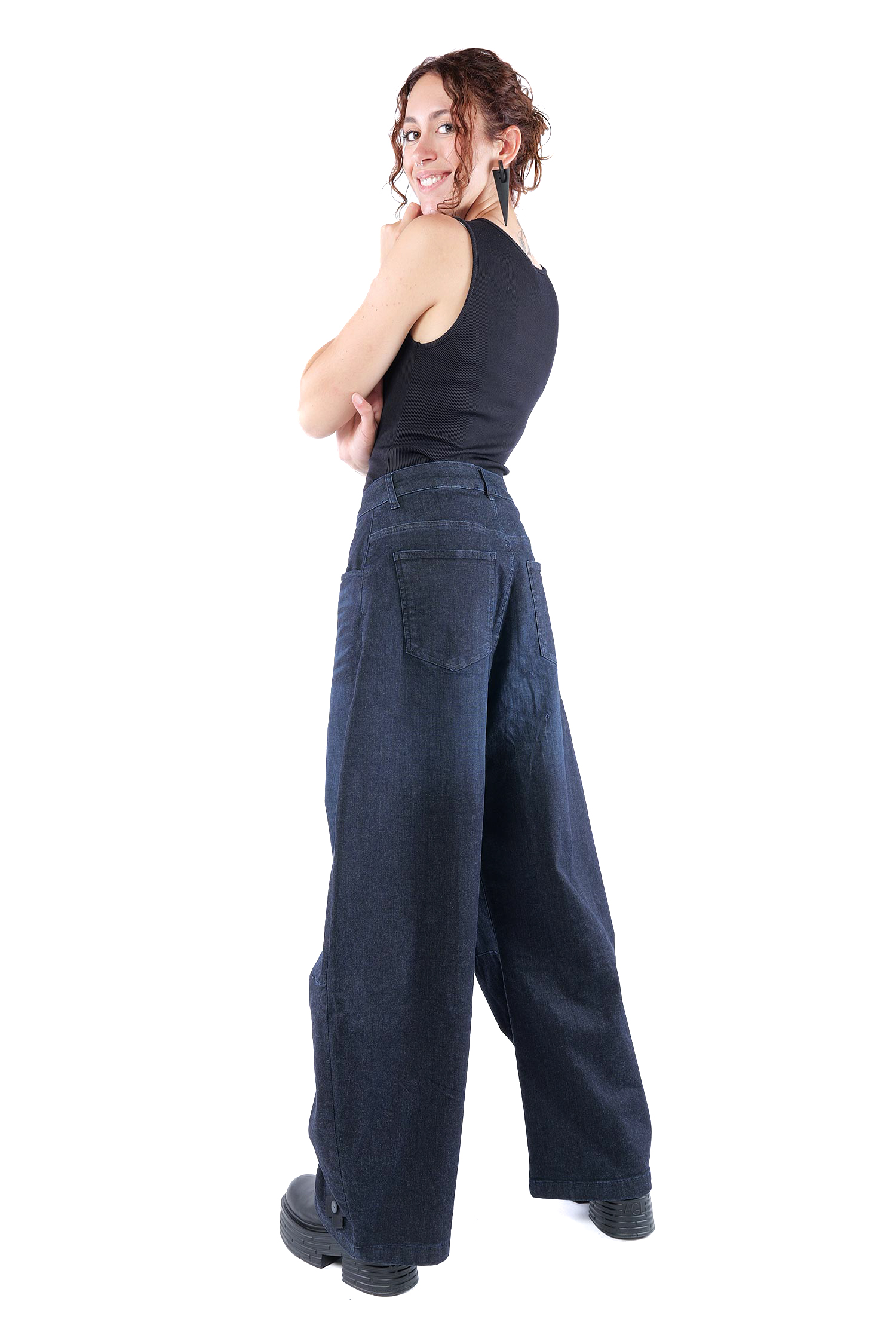 Tulpige Jeanshose - Darkblue - 10018