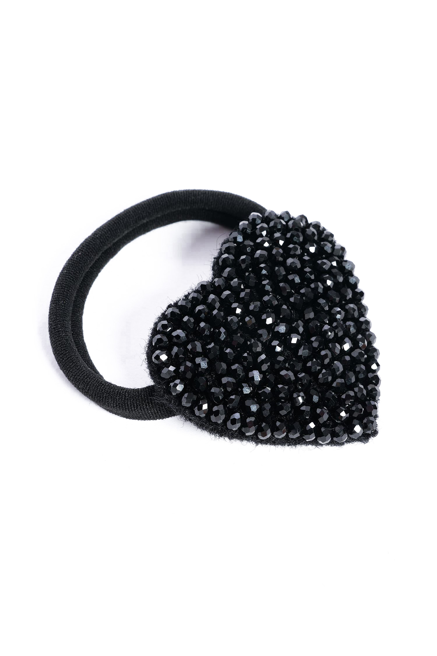 Herz Armband / Haargummi - Schwarz - 1133